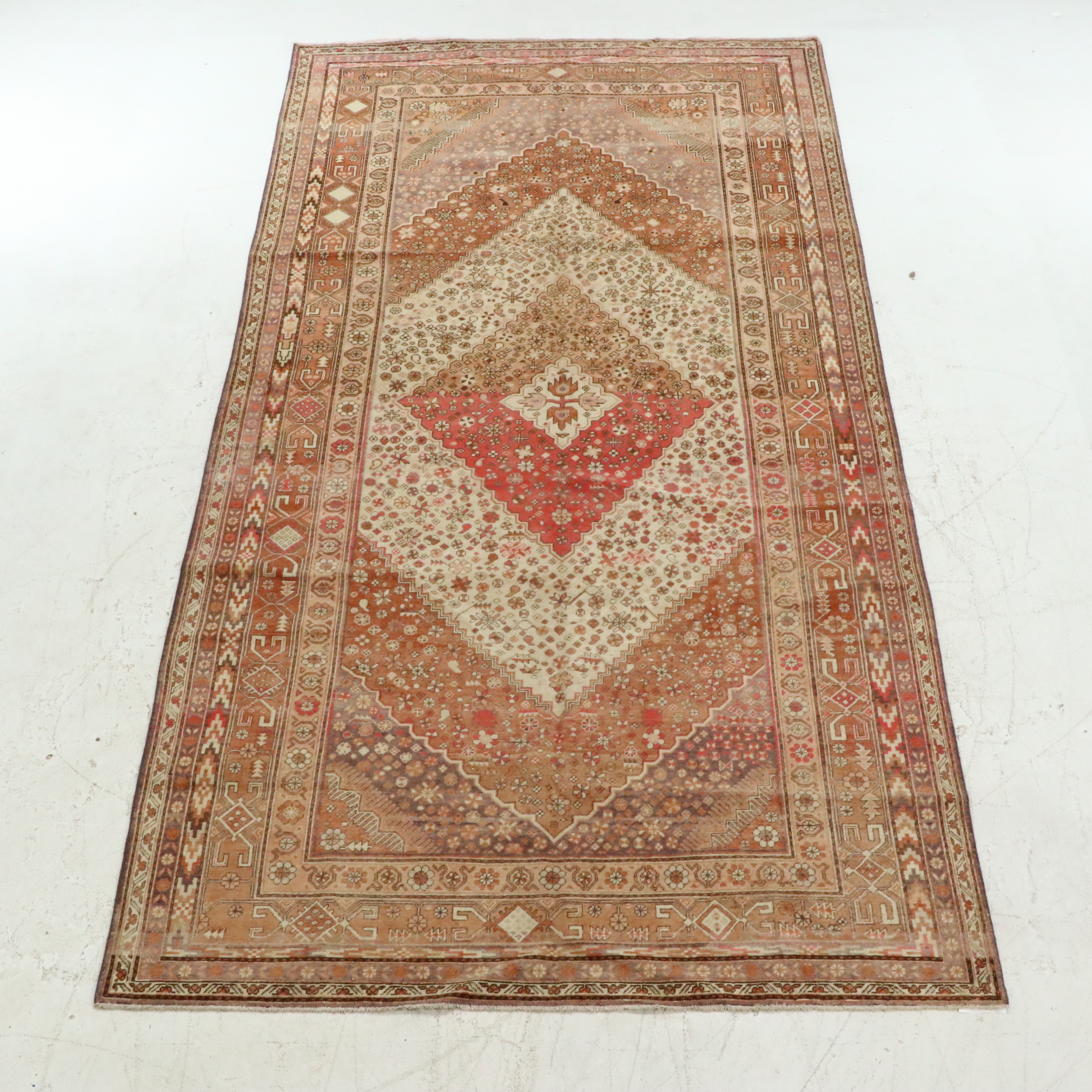 6'5 x 13'5 Hand-Knotted East Turkestan Khotan Long Rug