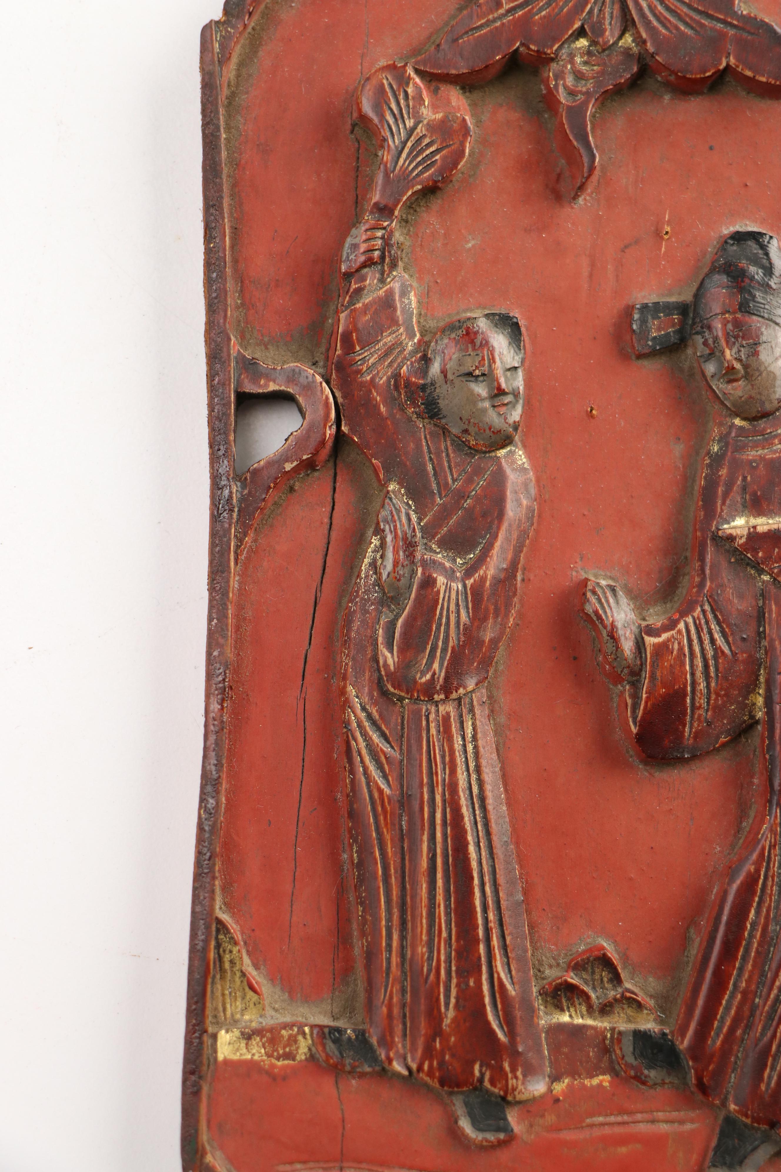 Chinese Carved Wooden Panels