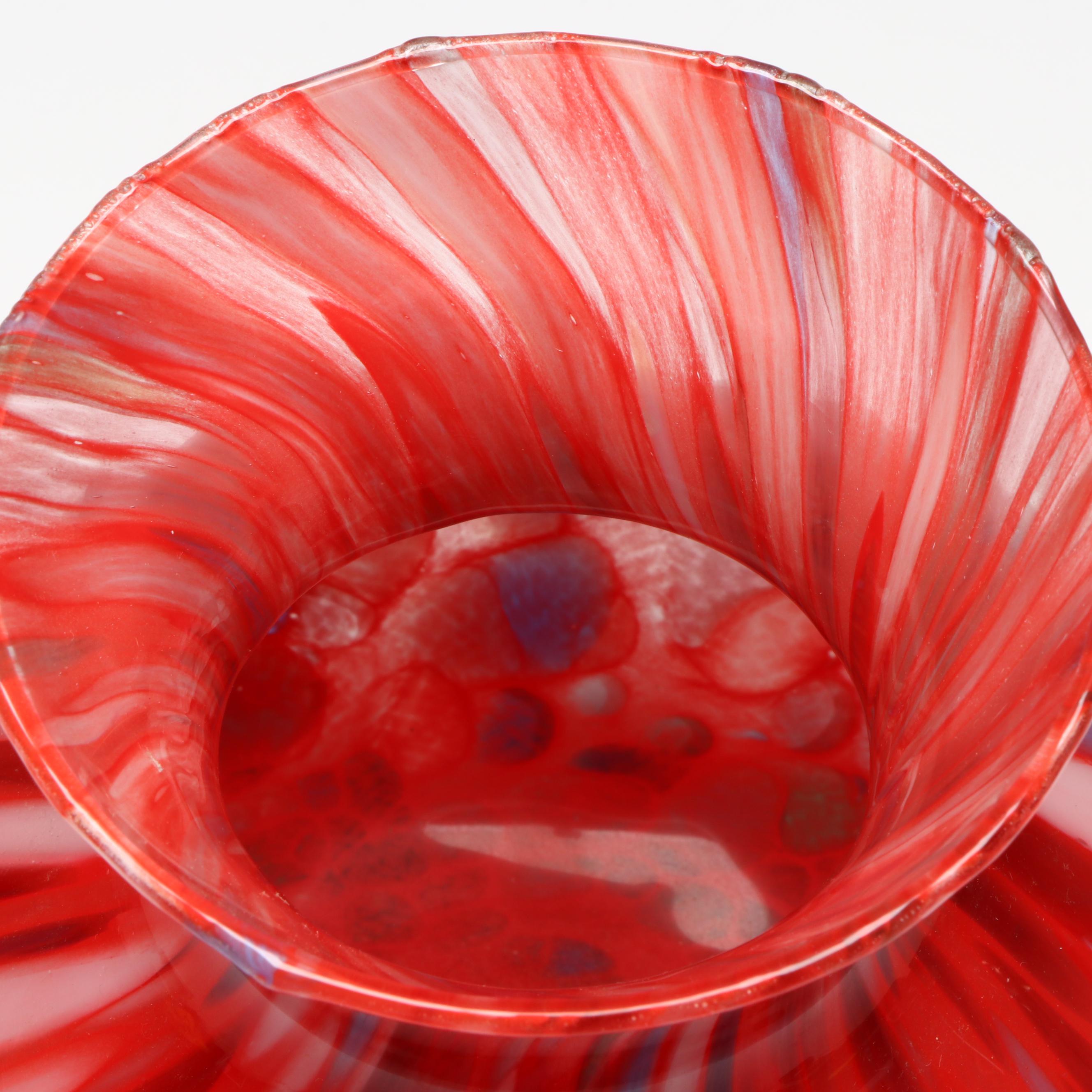 Maestri Vetrai Murano Vase and Davidson Art Glass Pot