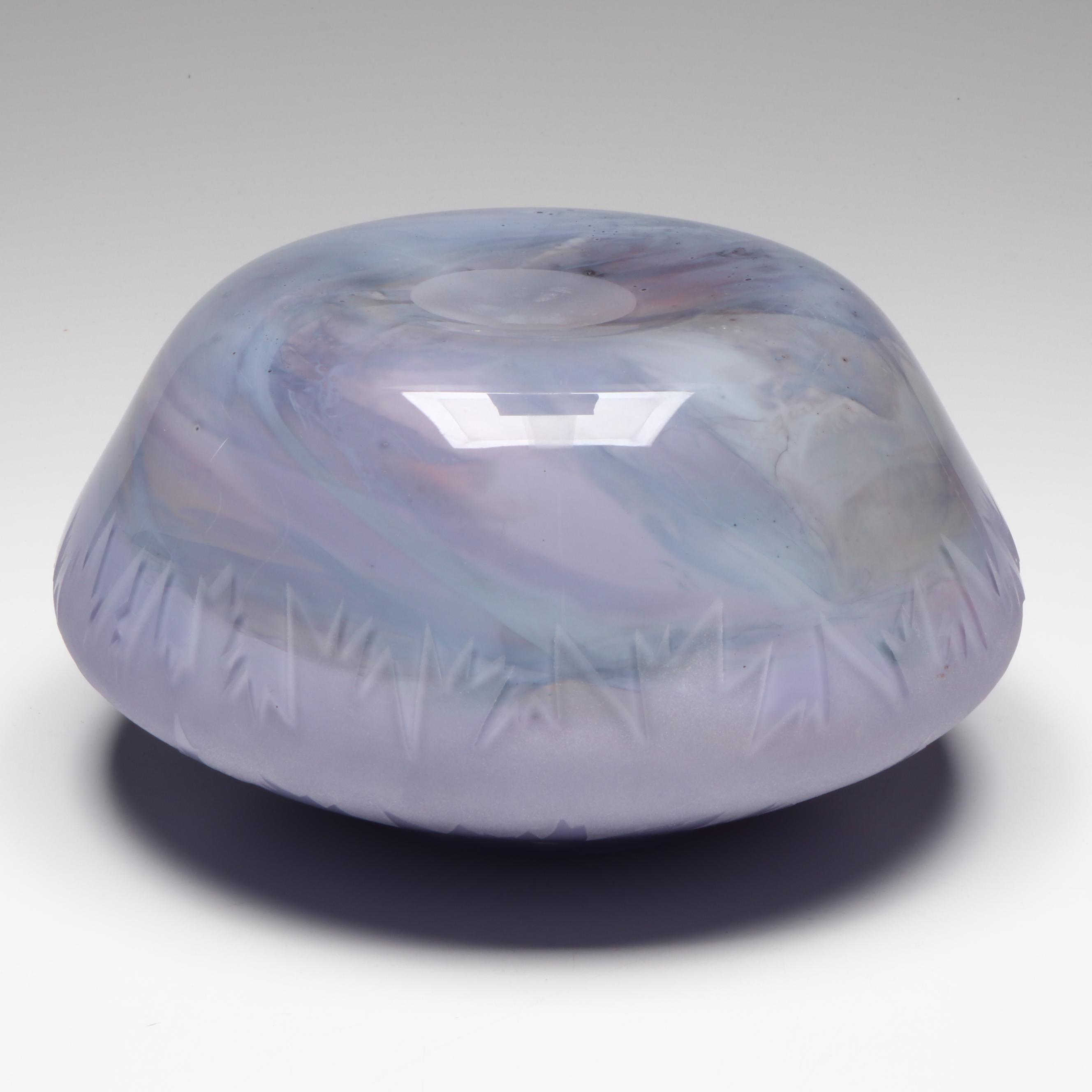 Maestri Vetrai Murano Vase and Davidson Art Glass Pot