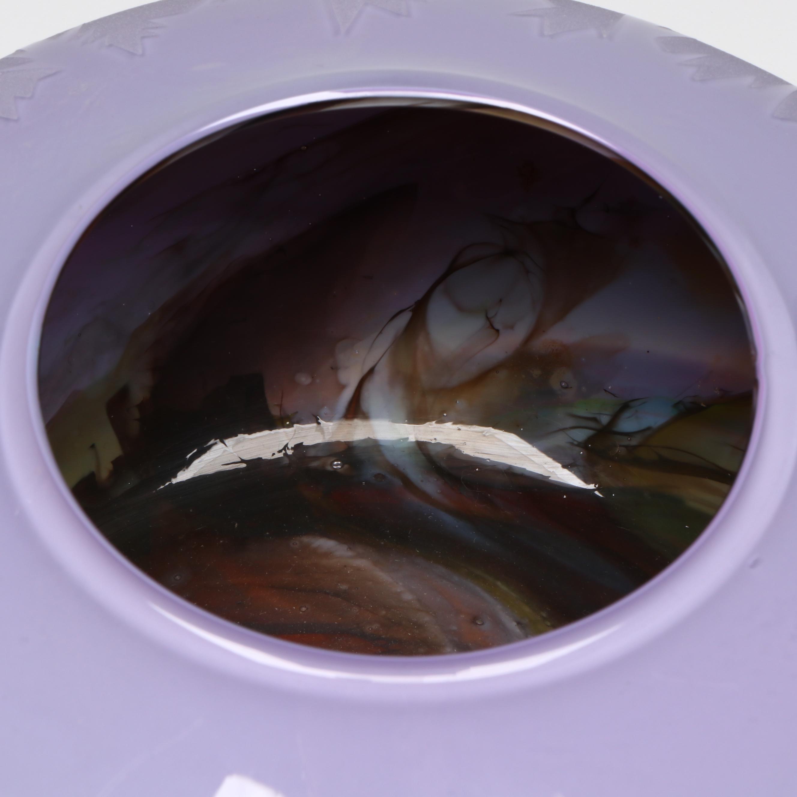 Maestri Vetrai Murano Vase and Davidson Art Glass Pot