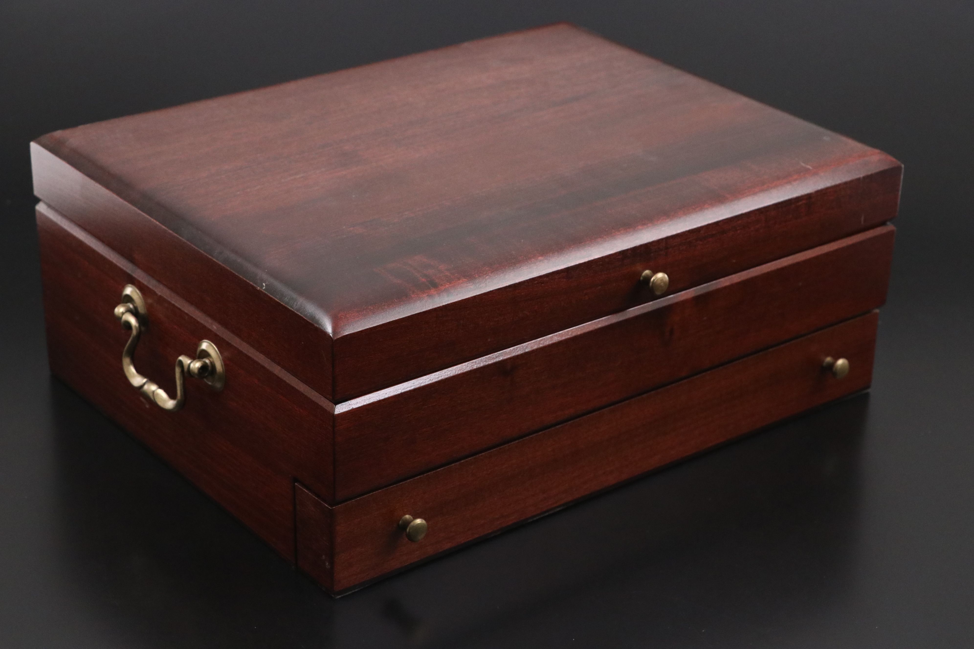 Oneida and 1881 Rogers Silver Plate and Stainless Steel Flatware in Chest