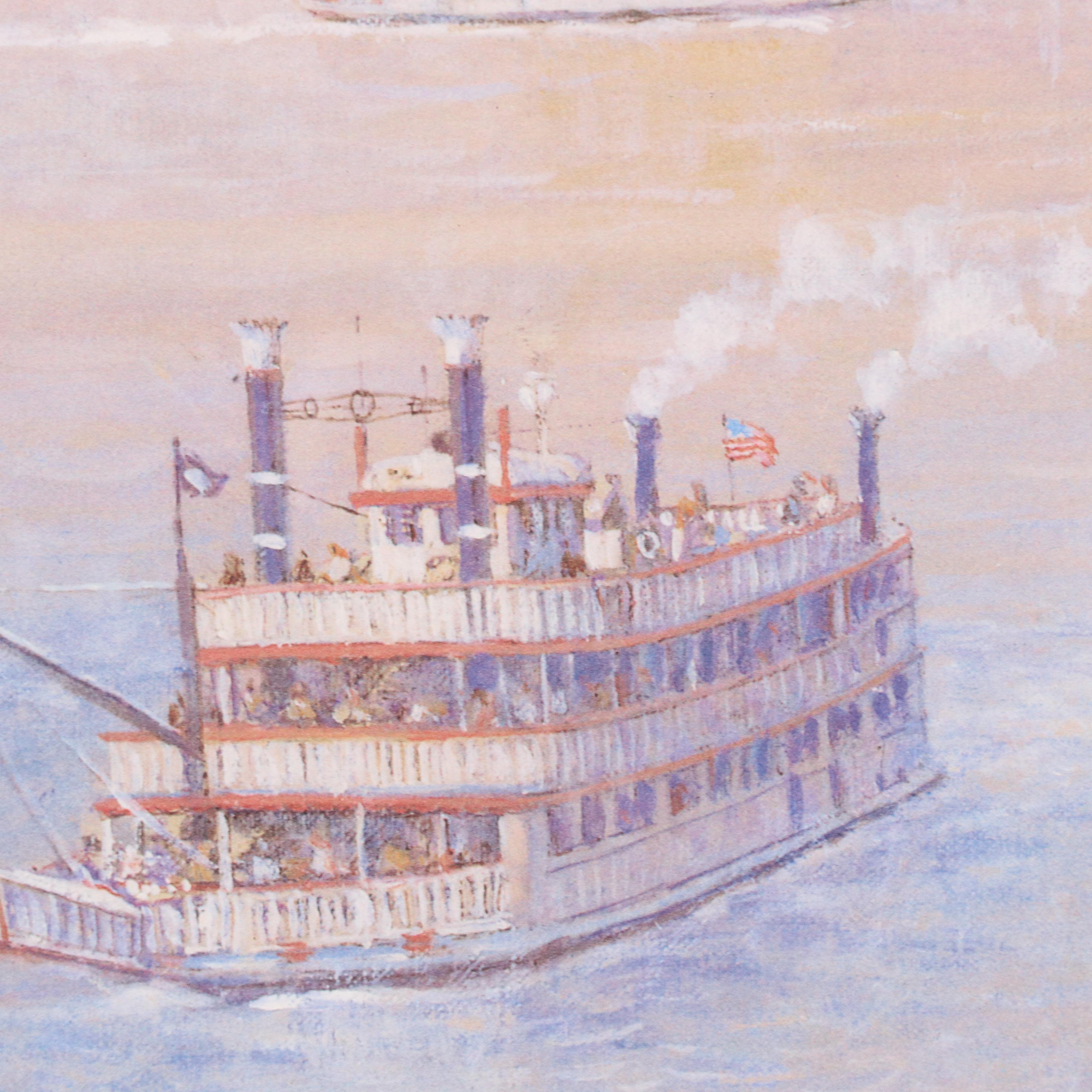 Frank McElwain Offset Lithgraph "Tall Stacks 1999: Morning Arrival"