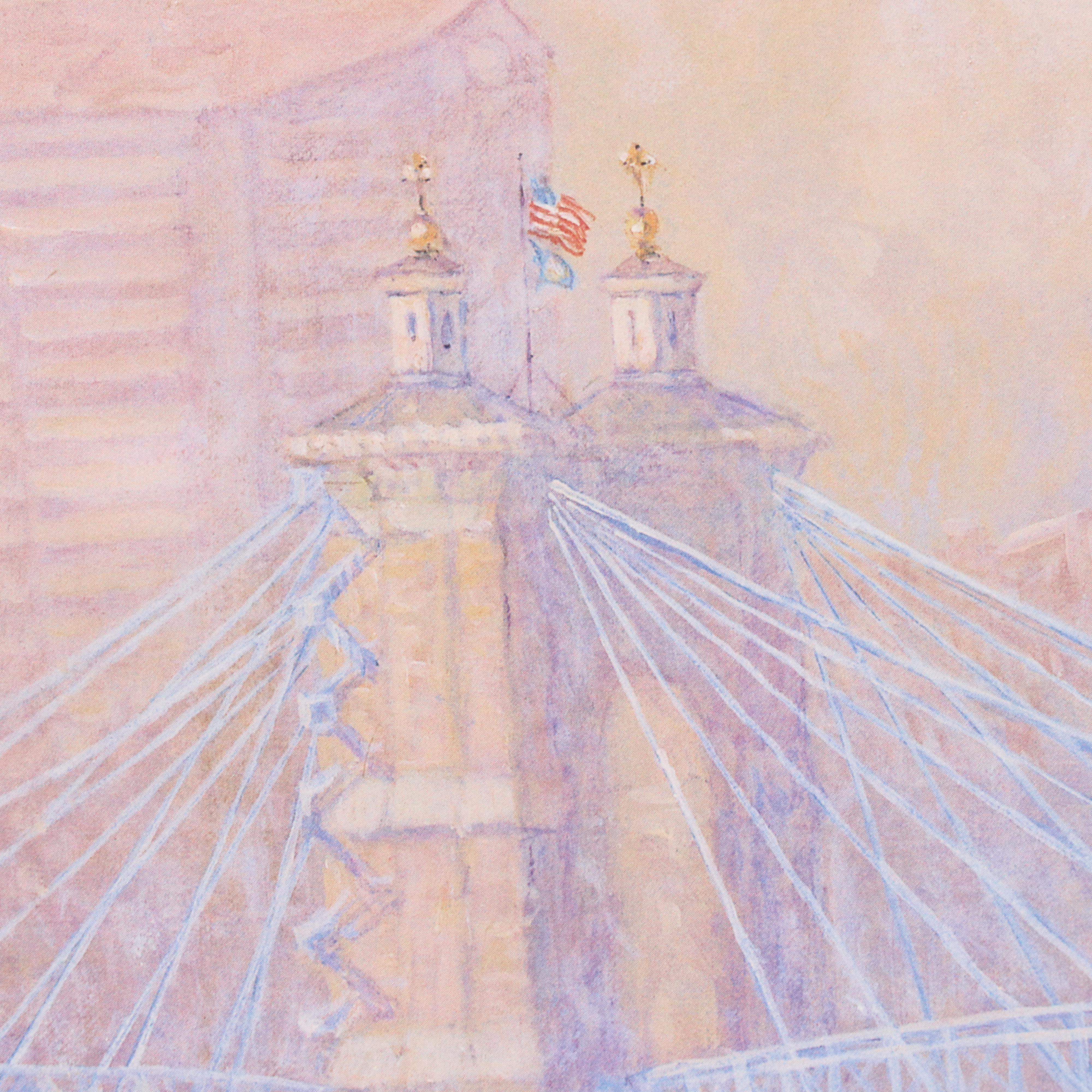 Frank McElwain Offset Lithgraph "Tall Stacks 1999: Morning Arrival"