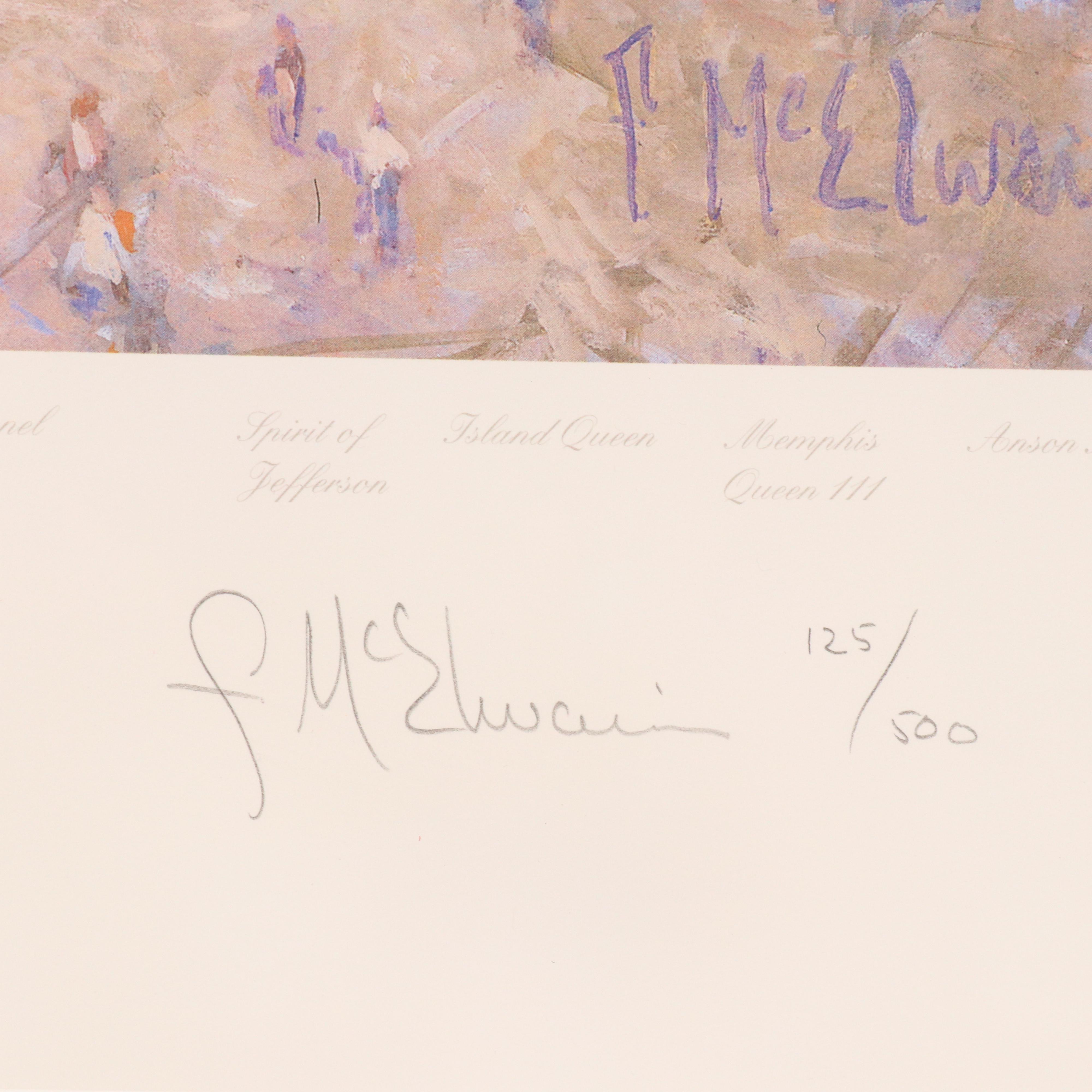 Frank McElwain Offset Lithgraph "Tall Stacks 1999: Morning Arrival"