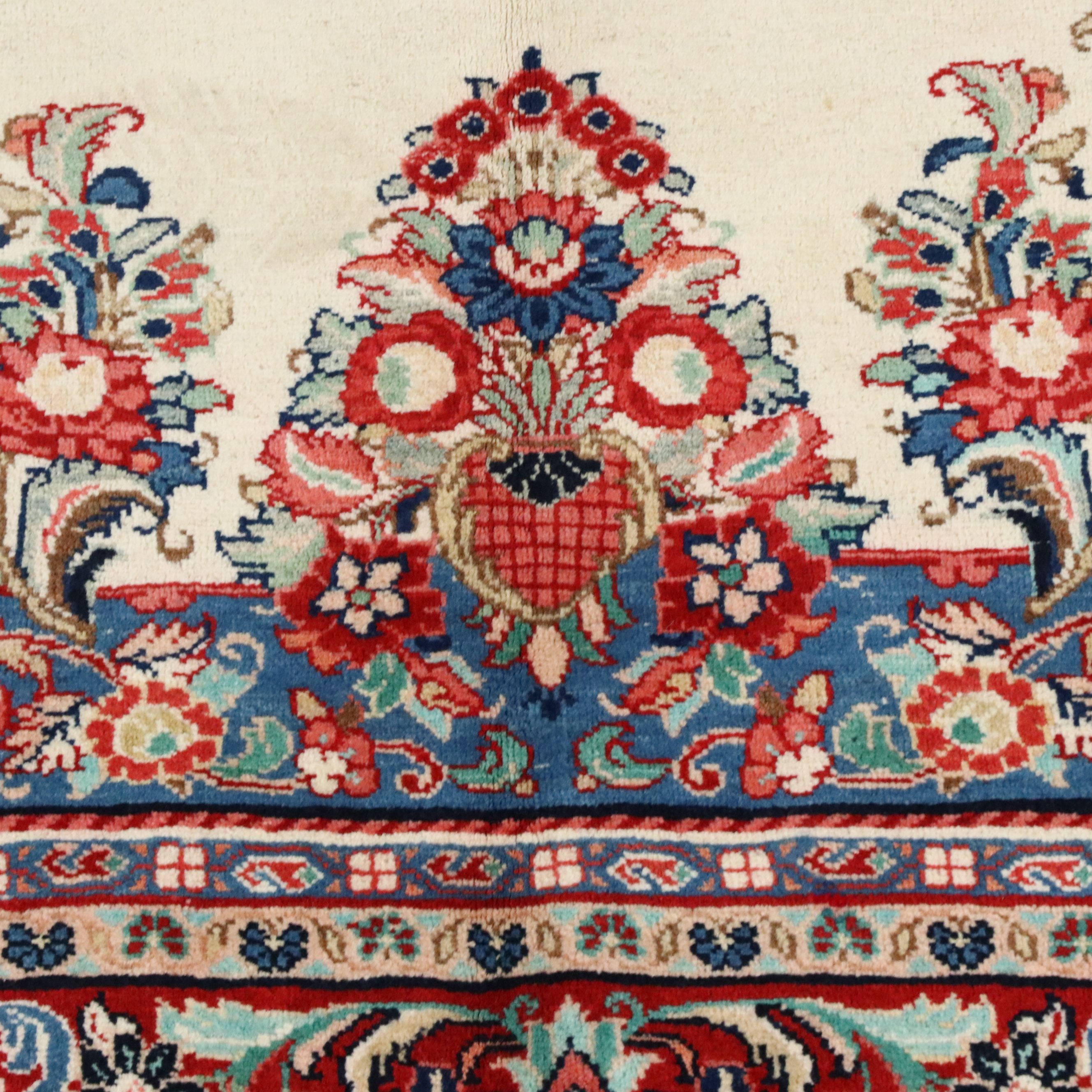 7' x 10'5 Hand-Knotted Persian Kerman Area Rug