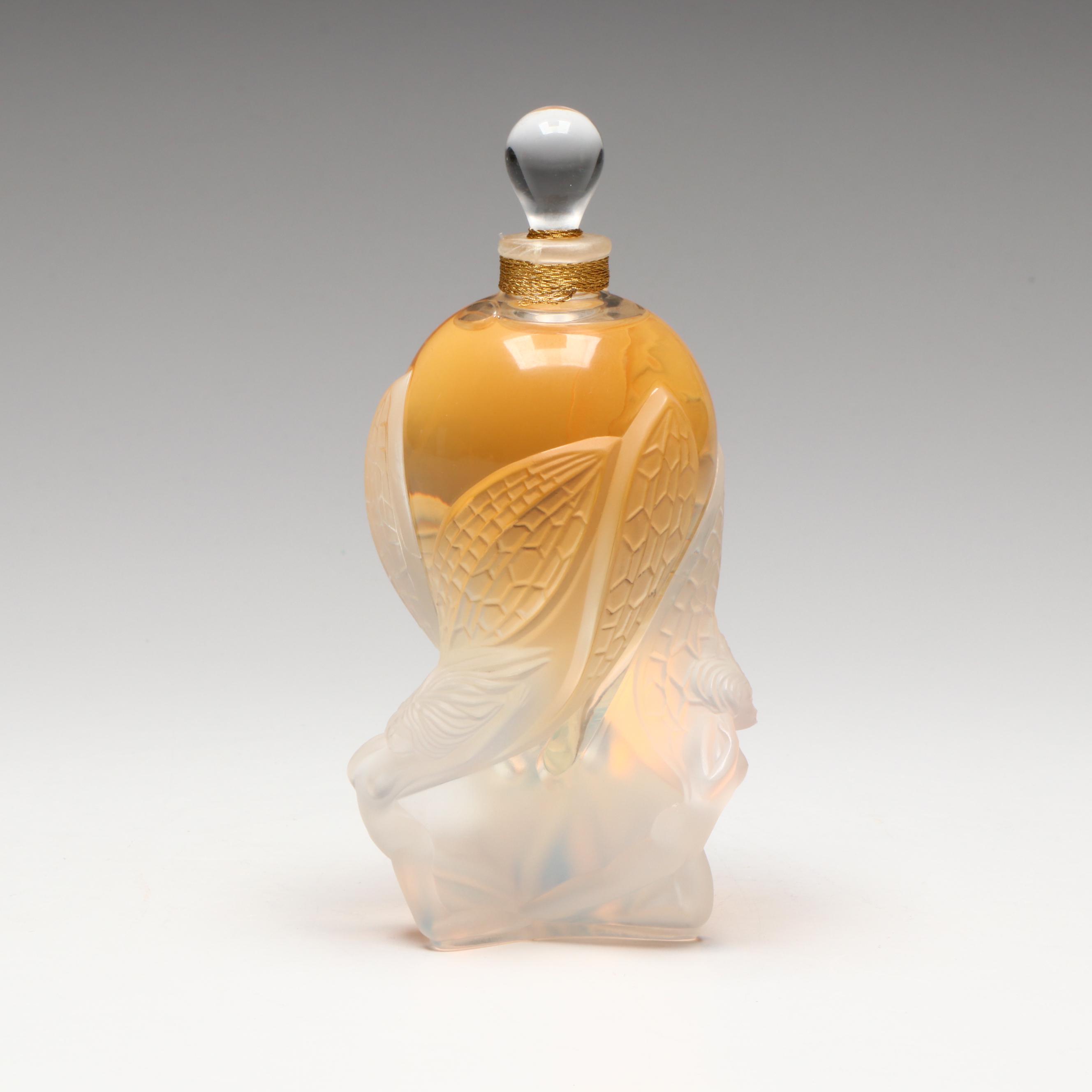 Lalique Flacon Collection "Les Elfes" Frosted Crystal Perfume Bottle, 2002
