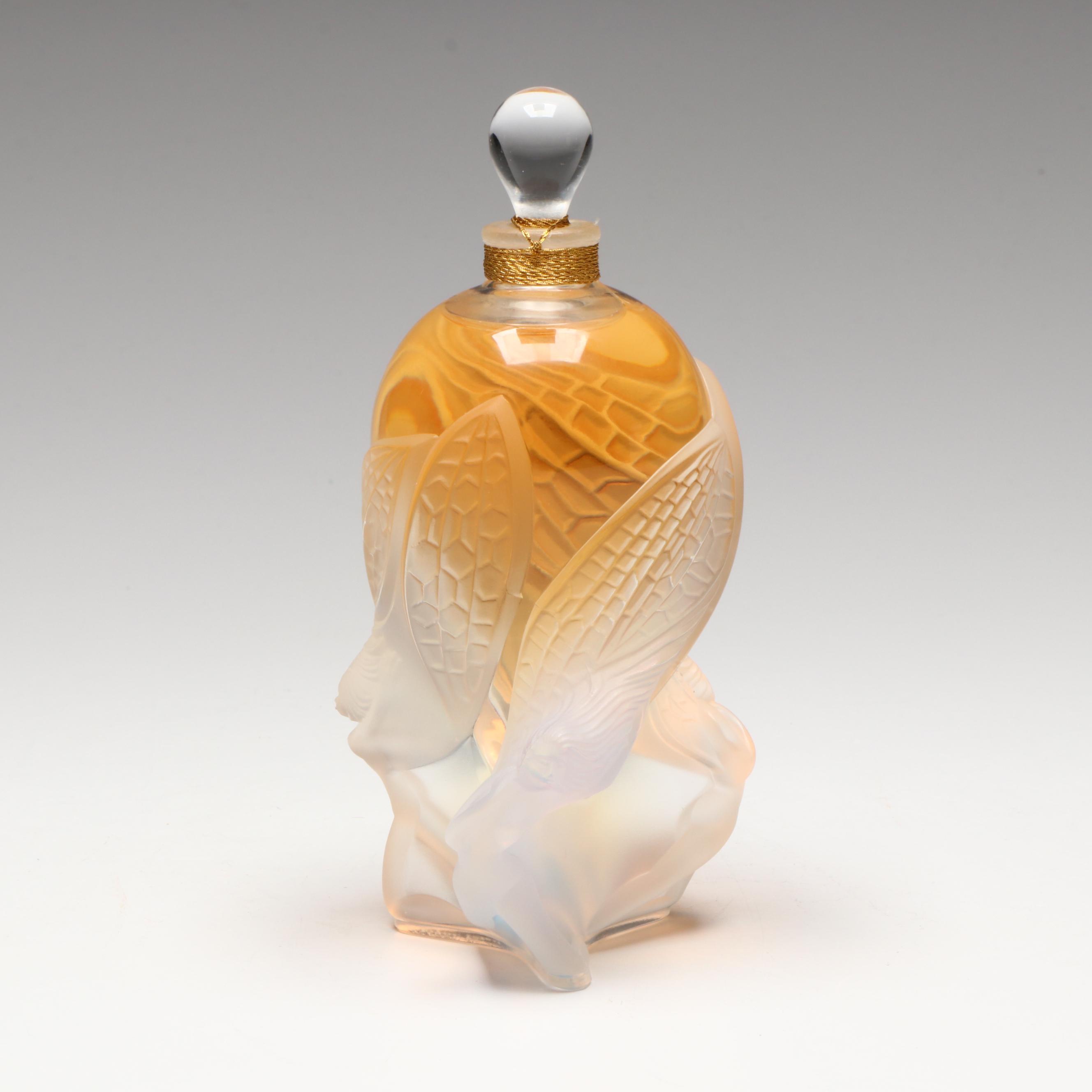 Lalique Flacon Collection "Les Elfes" Frosted Crystal Perfume Bottle, 2002
