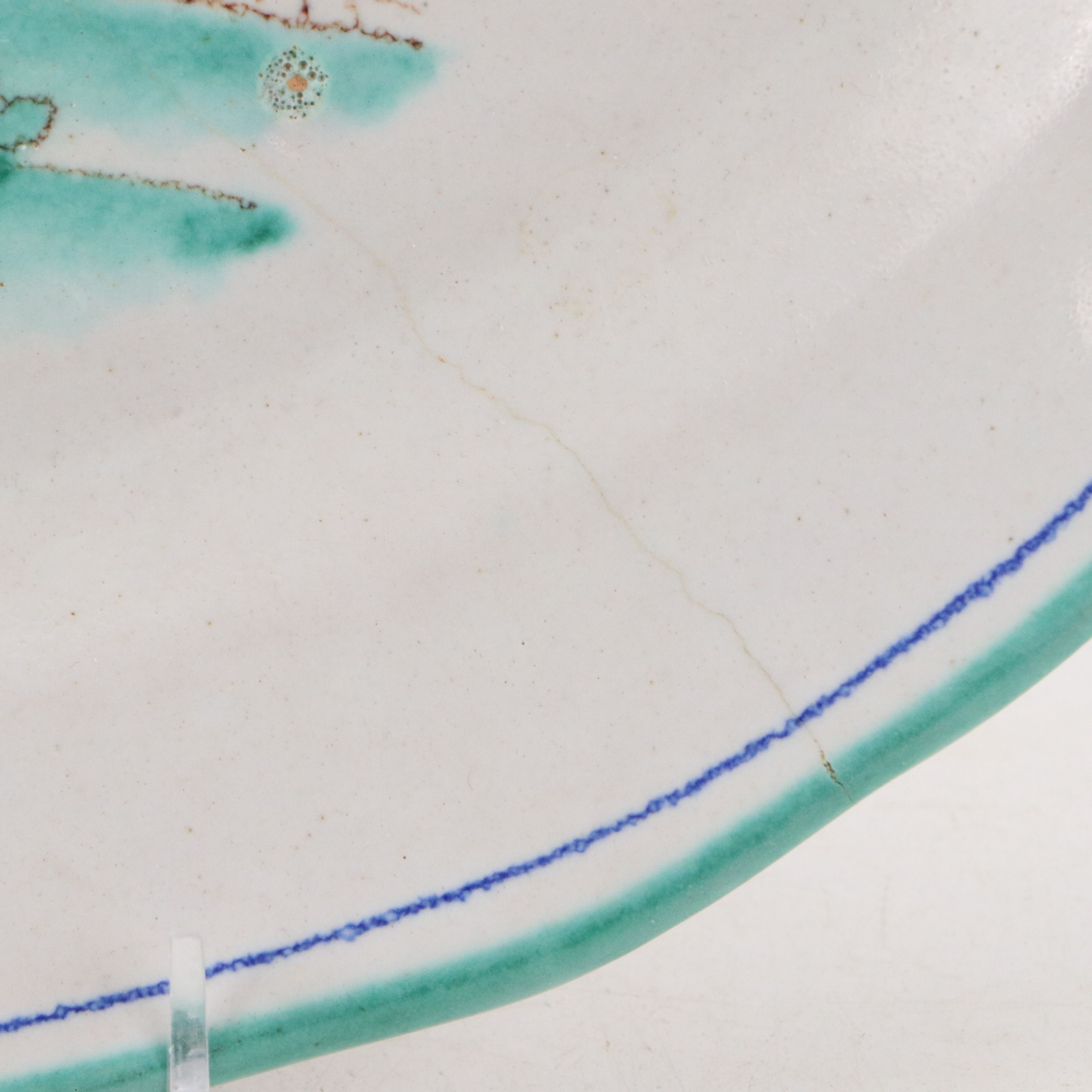 Vietri Italian Hand-Painted Ceramic Plates and Oval Serving Plate, Early 20th C.