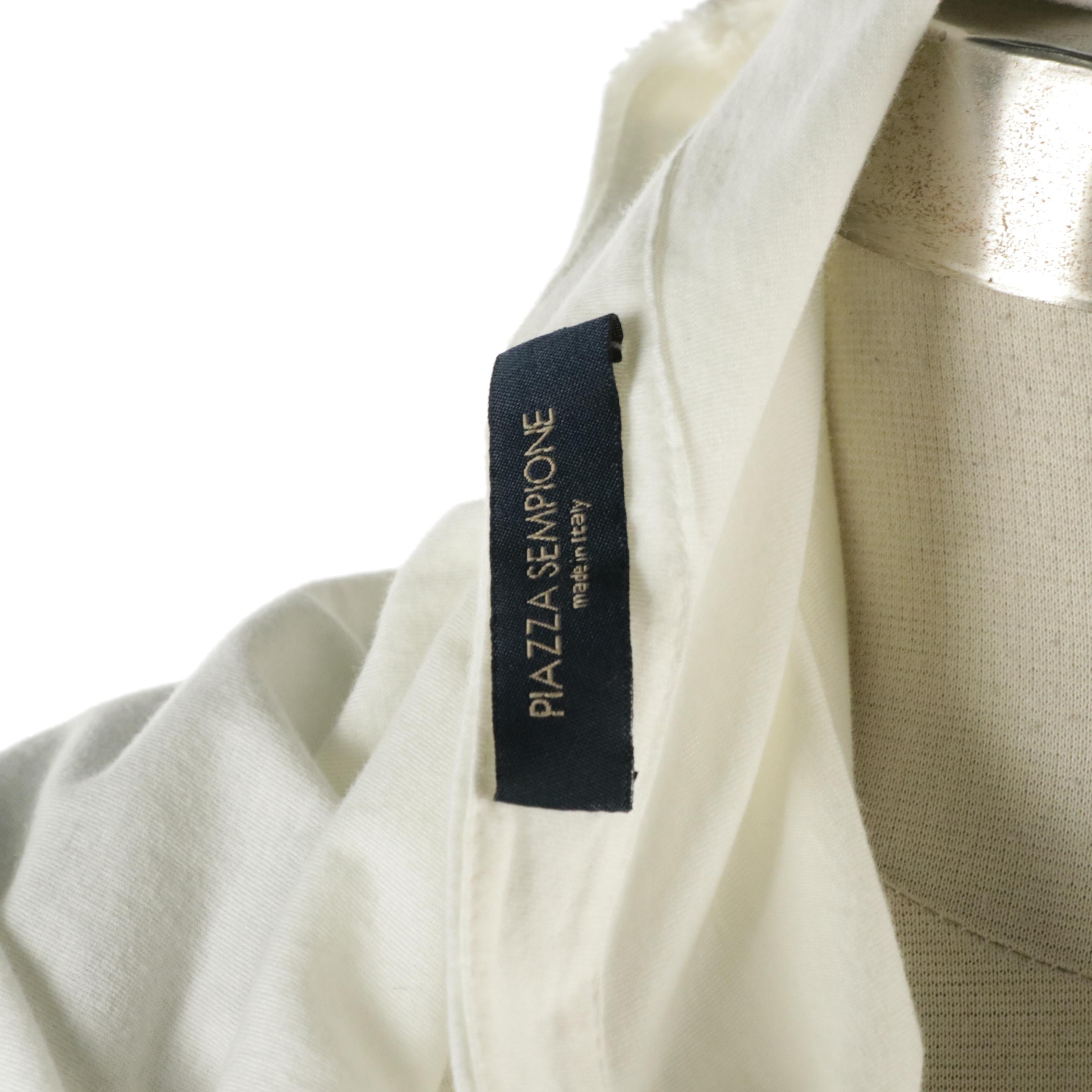 Piazza Sempione Beaded Cotton Tank Top and Printed Short Sleeve Top