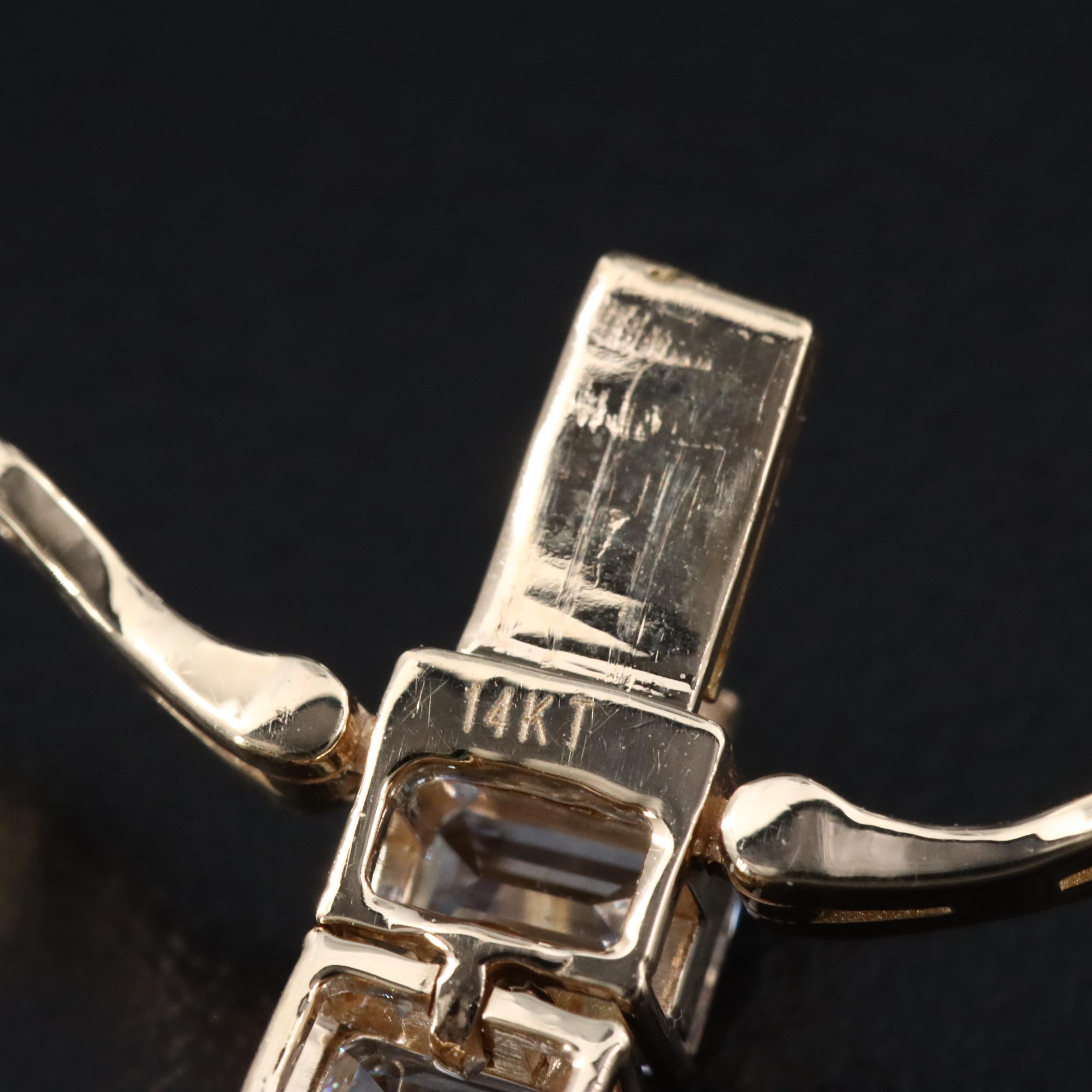 14K 23.45 CTW Lab Grown Diamond Graduated Line Bracelet