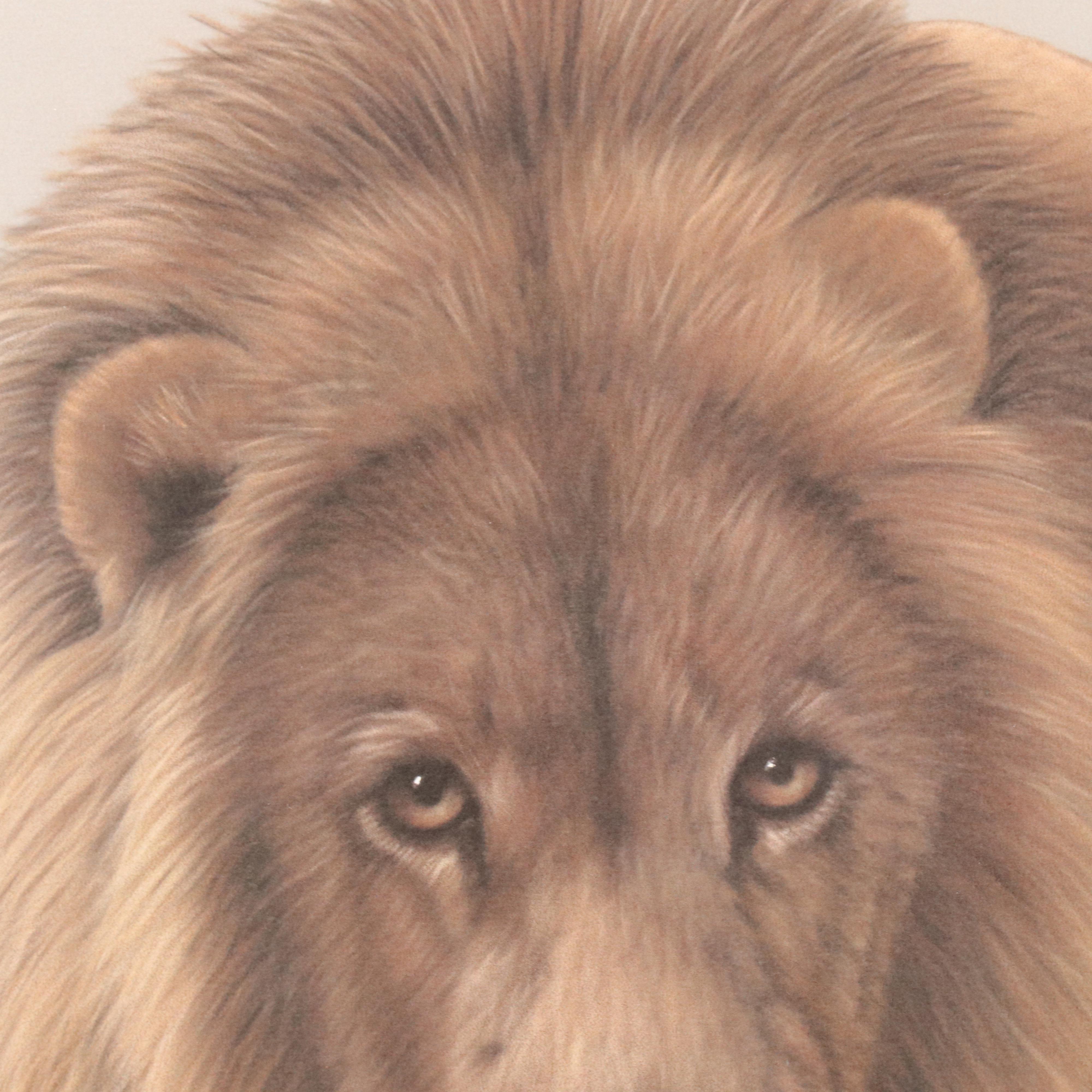 Harold Rigsby Offset Lithograph "African Lion III"