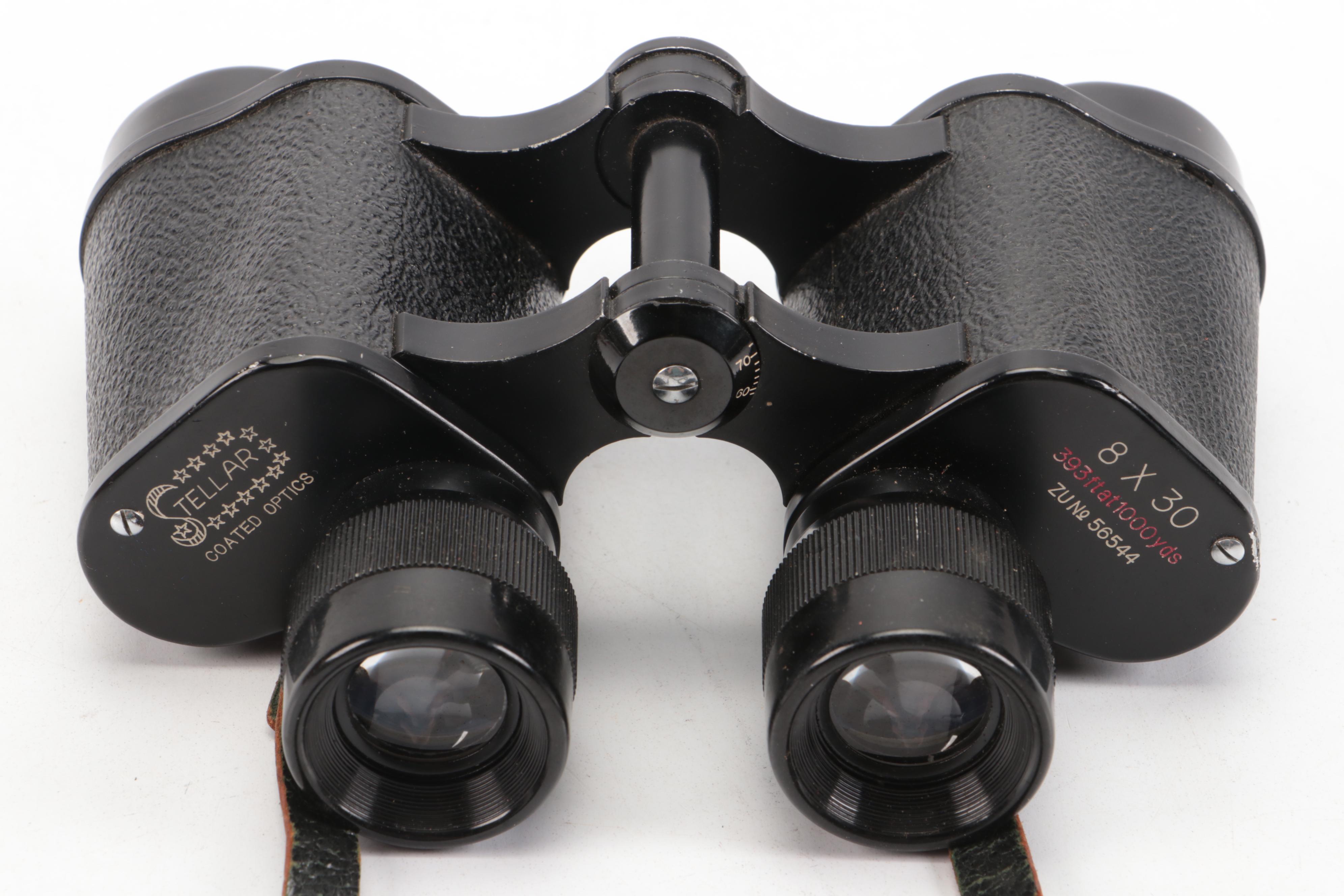 Garmin Automotive GPS and Stellar Binoculars with Leather Carrying Case