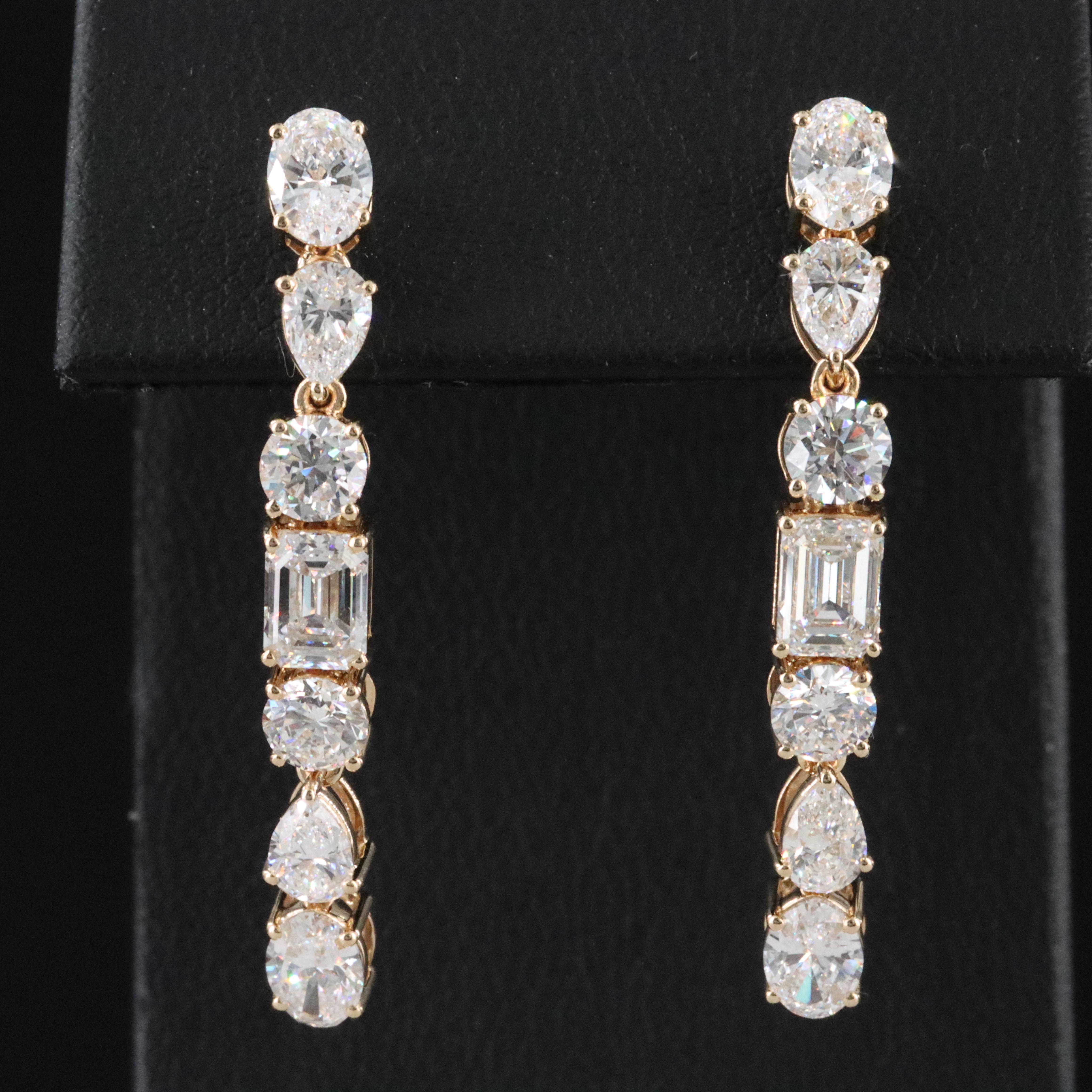14K 4.64 CTW Lab Grown Diamond Earrings