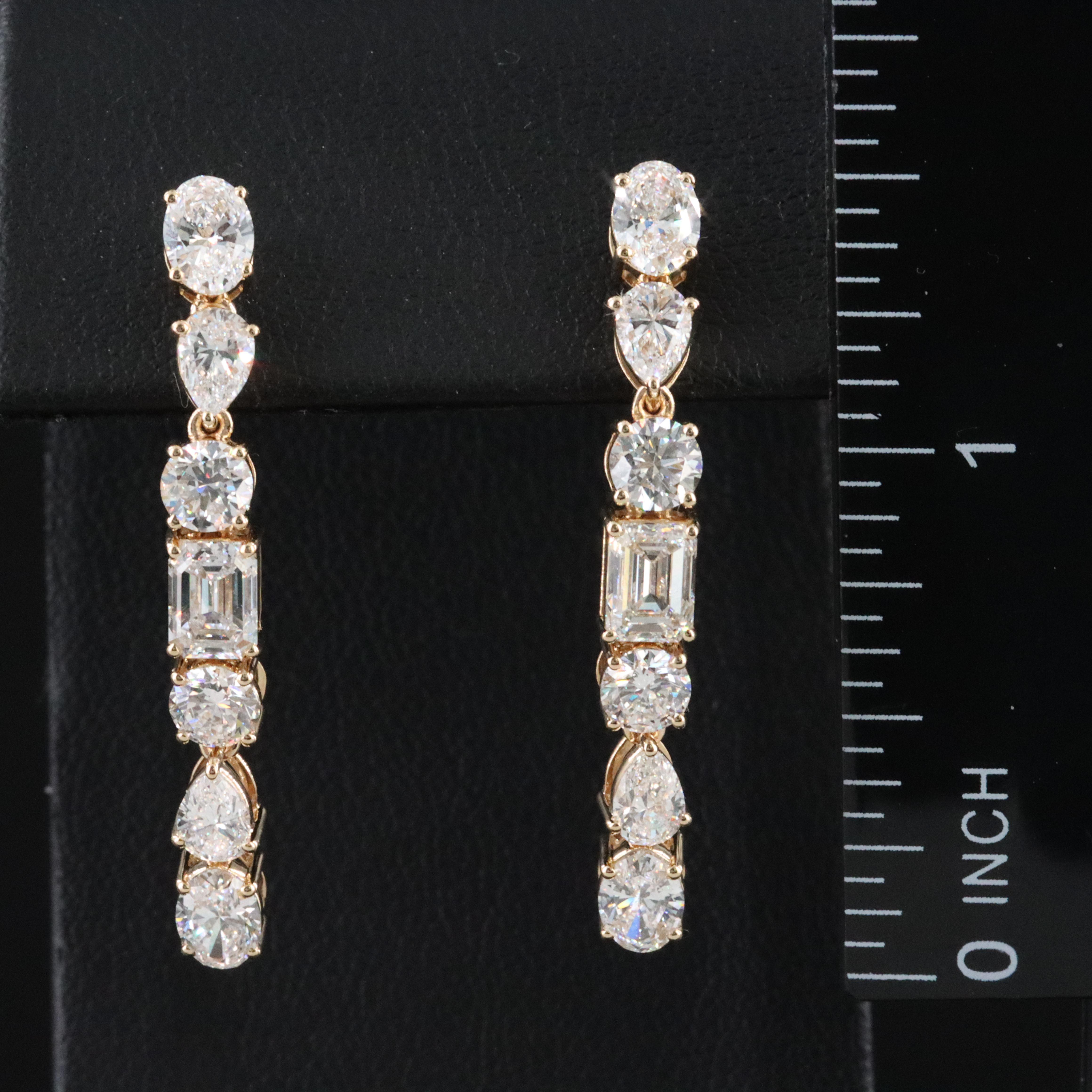 14K 4.64 CTW Lab Grown Diamond Earrings