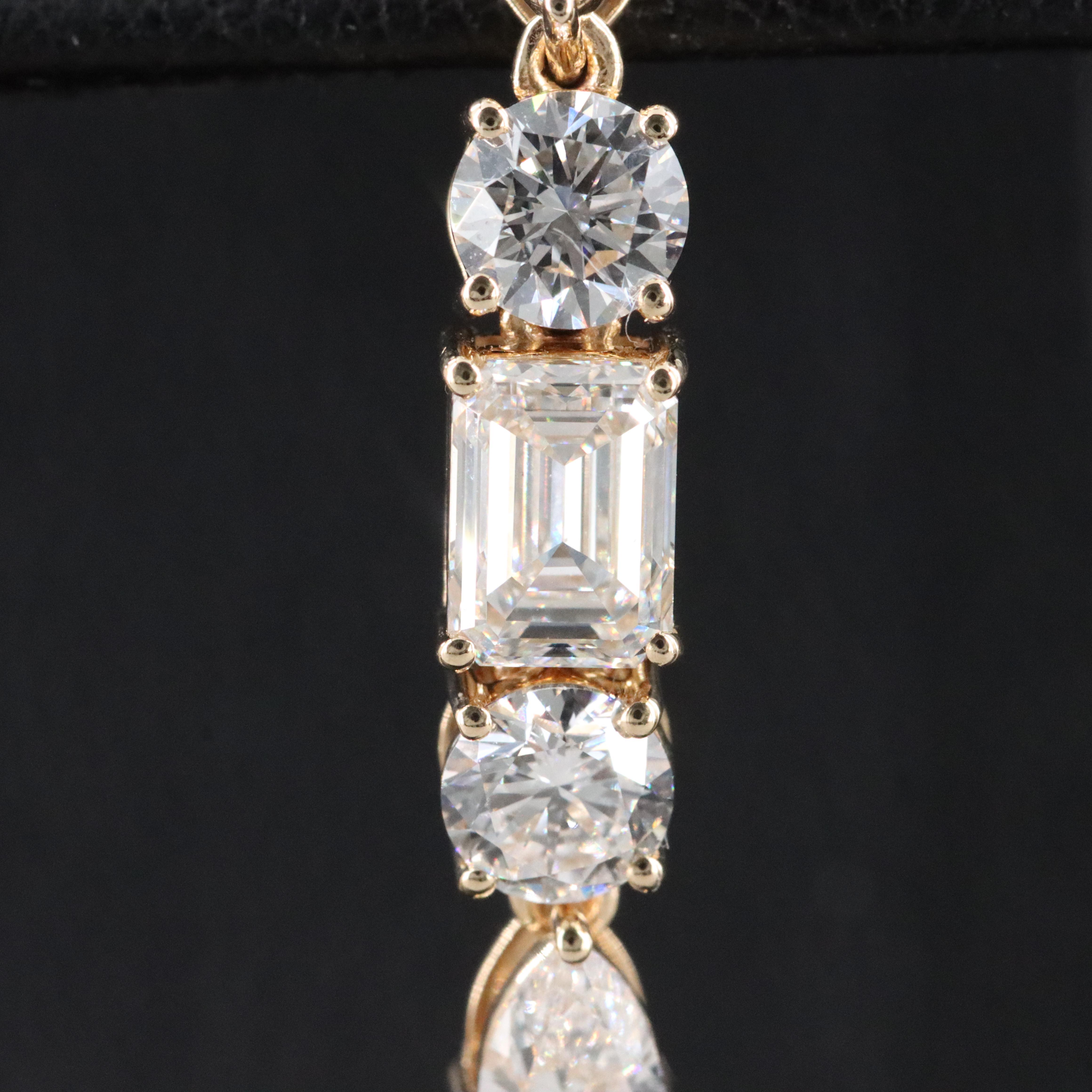 14K 4.64 CTW Lab Grown Diamond Earrings