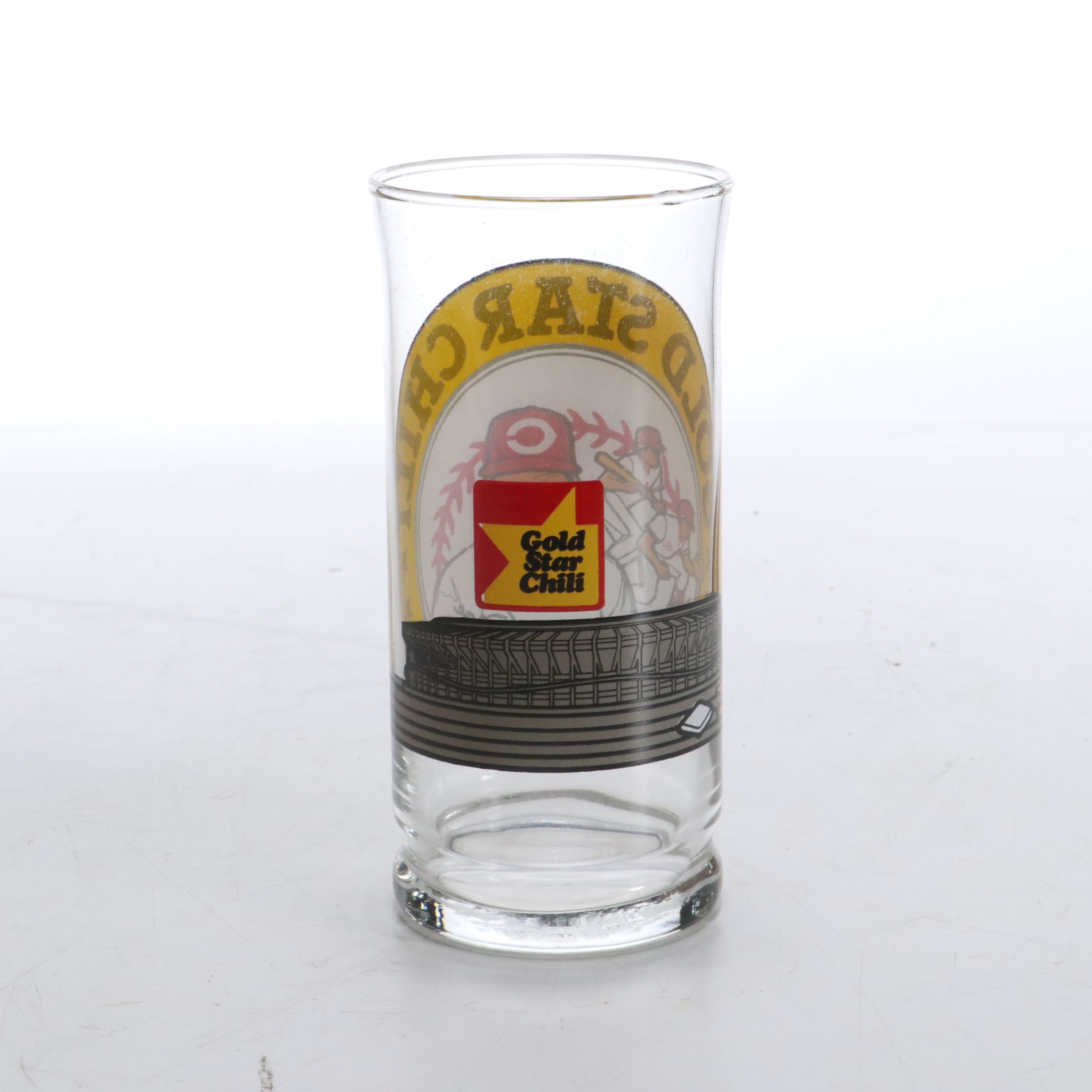 Libbey Glass Gold Star Chili Cincinnati Reds Pete Rose Commemorative Tumblers