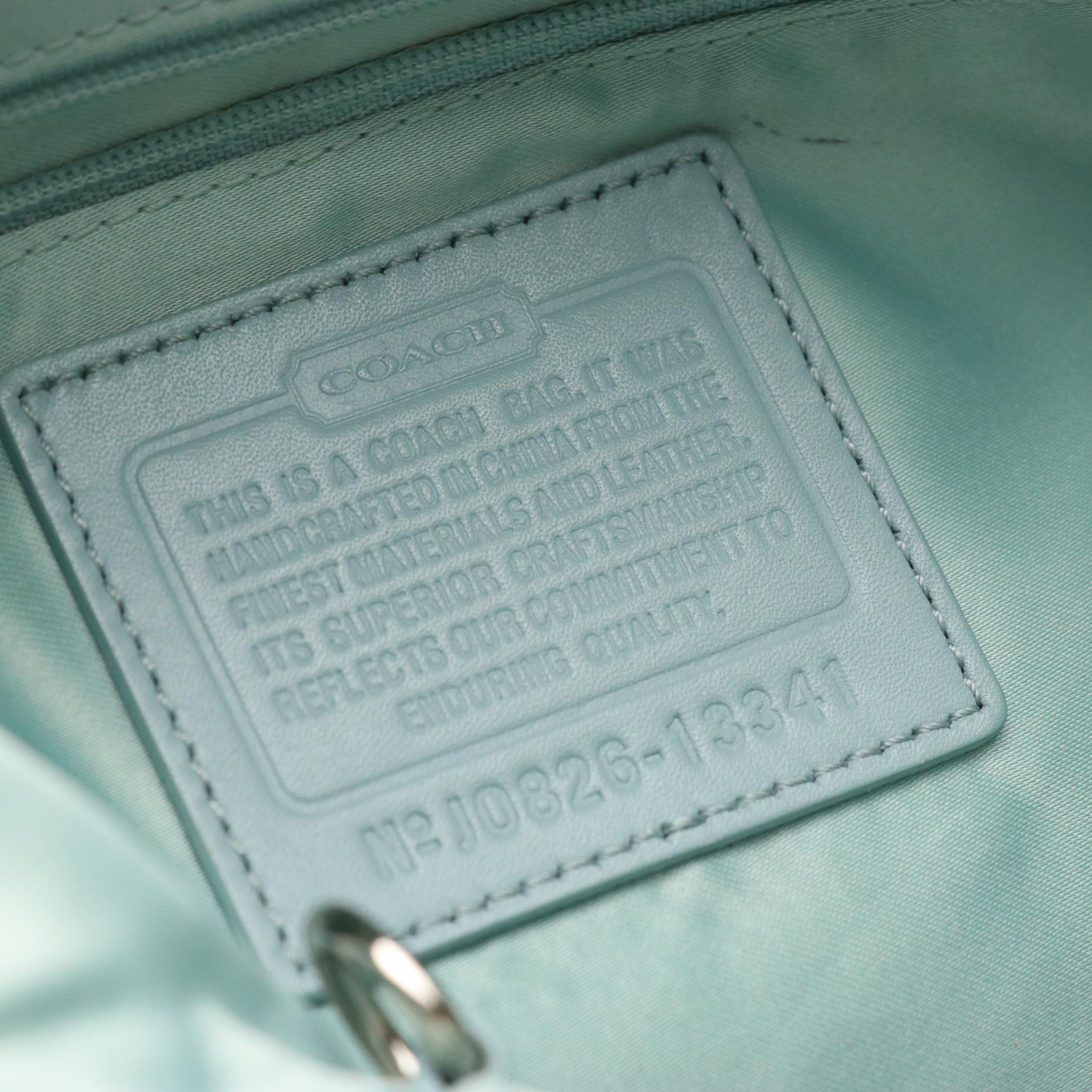 Coach Leah Hobo Bag in Brown OP Art Coated Canvas and Beige Leather