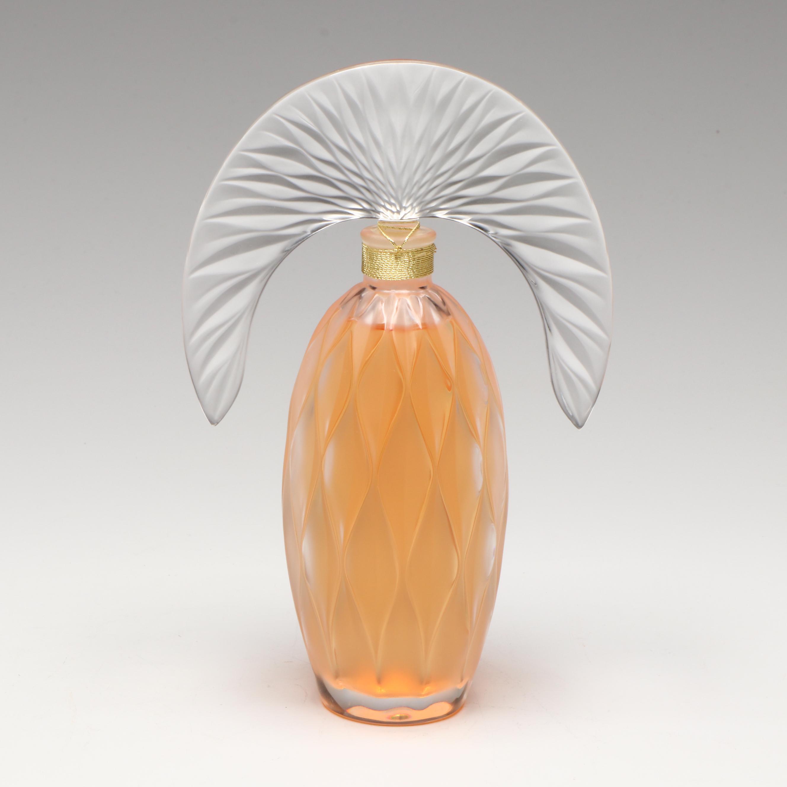 Lalique Flacon Collection "Commedia" Frosted Crystal Perfume Bottle, 2007
