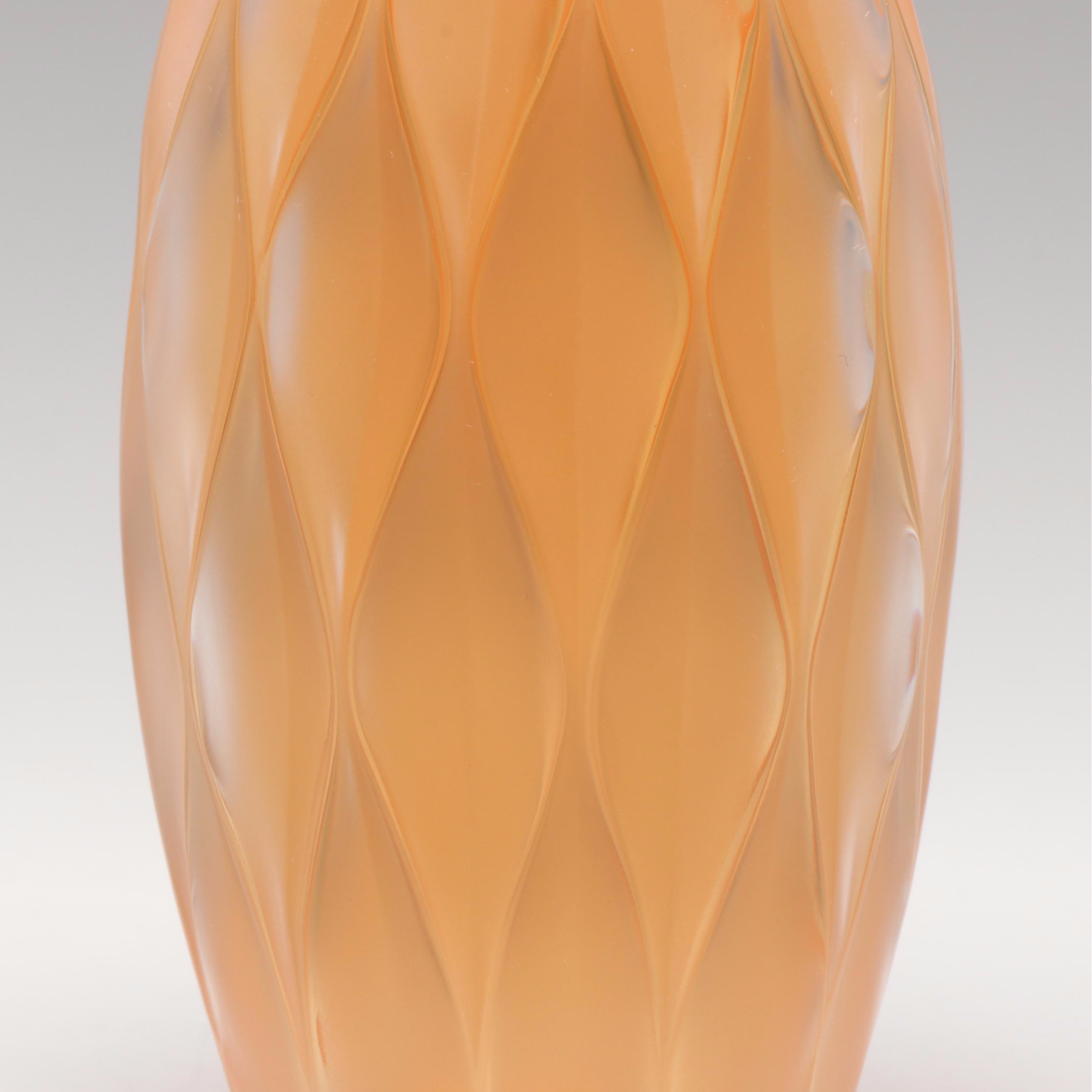 Lalique Flacon Collection "Commedia" Frosted Crystal Perfume Bottle, 2007