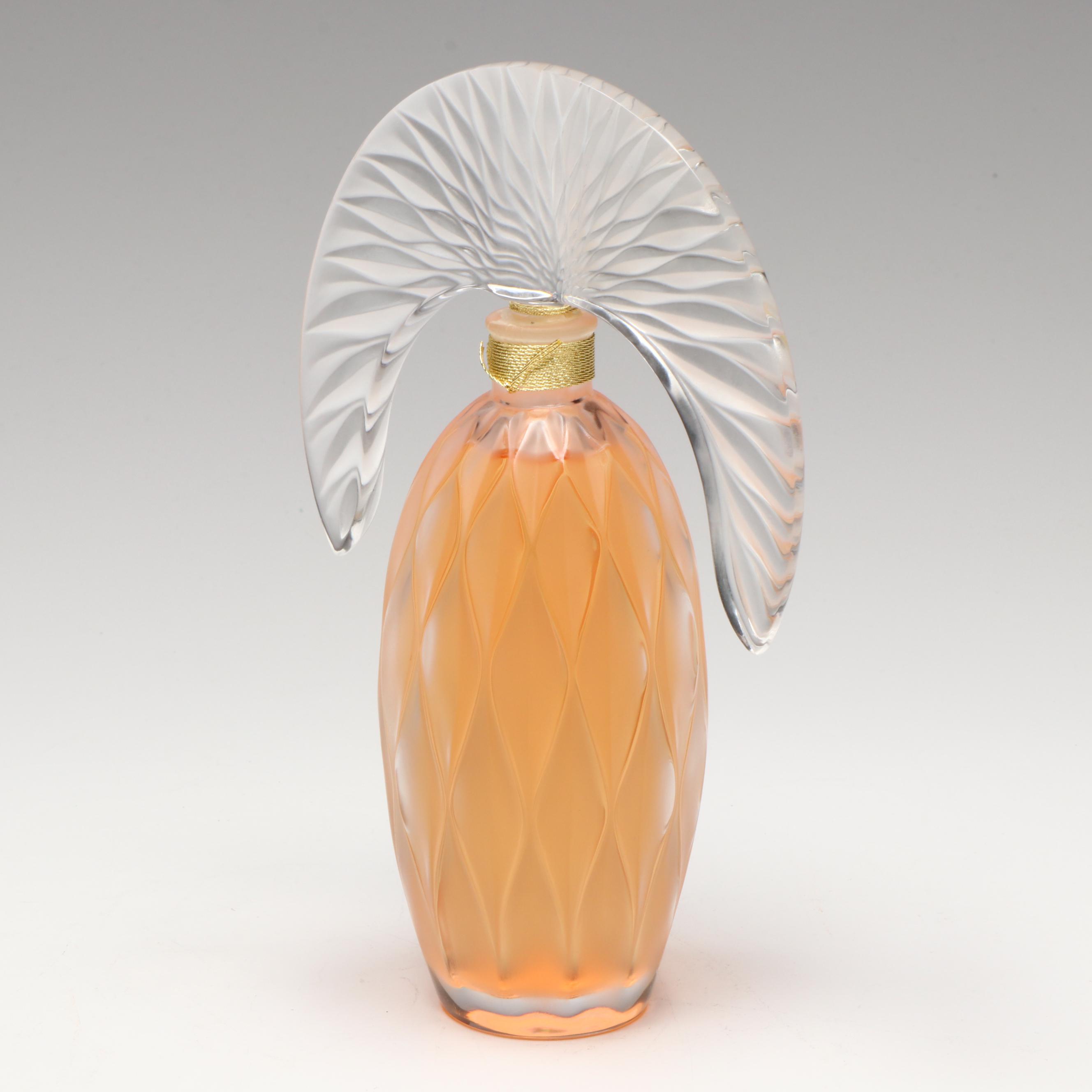 Lalique Flacon Collection "Commedia" Frosted Crystal Perfume Bottle, 2007