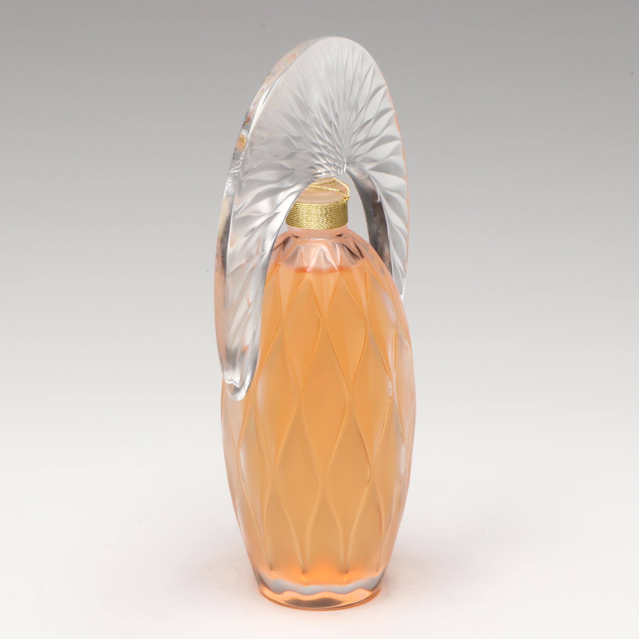 Lalique Flacon Collection "Commedia" Frosted Crystal Perfume Bottle, 2007