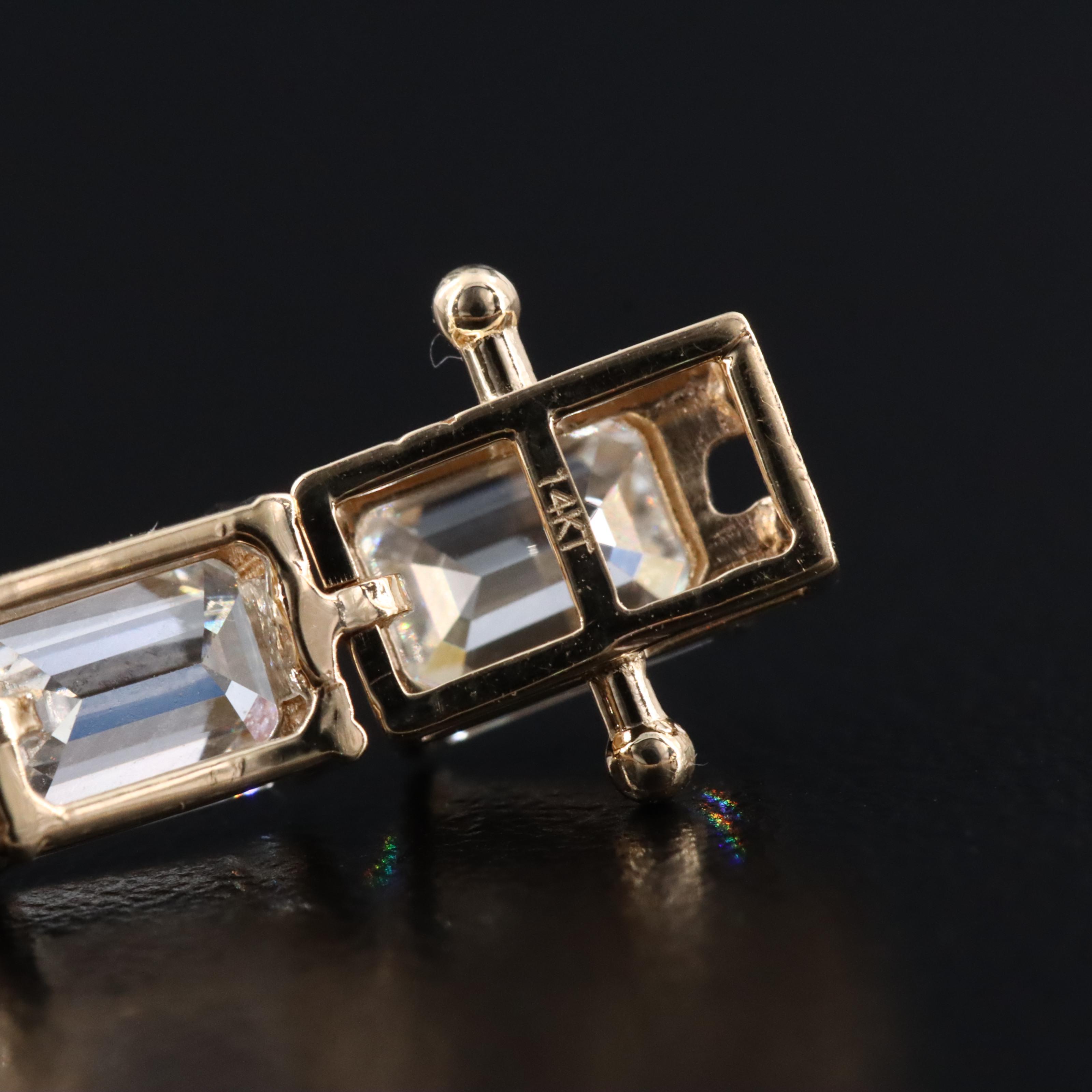 14K 14.14 CTW Lab Grown Diamond Reversible Line Bracelet