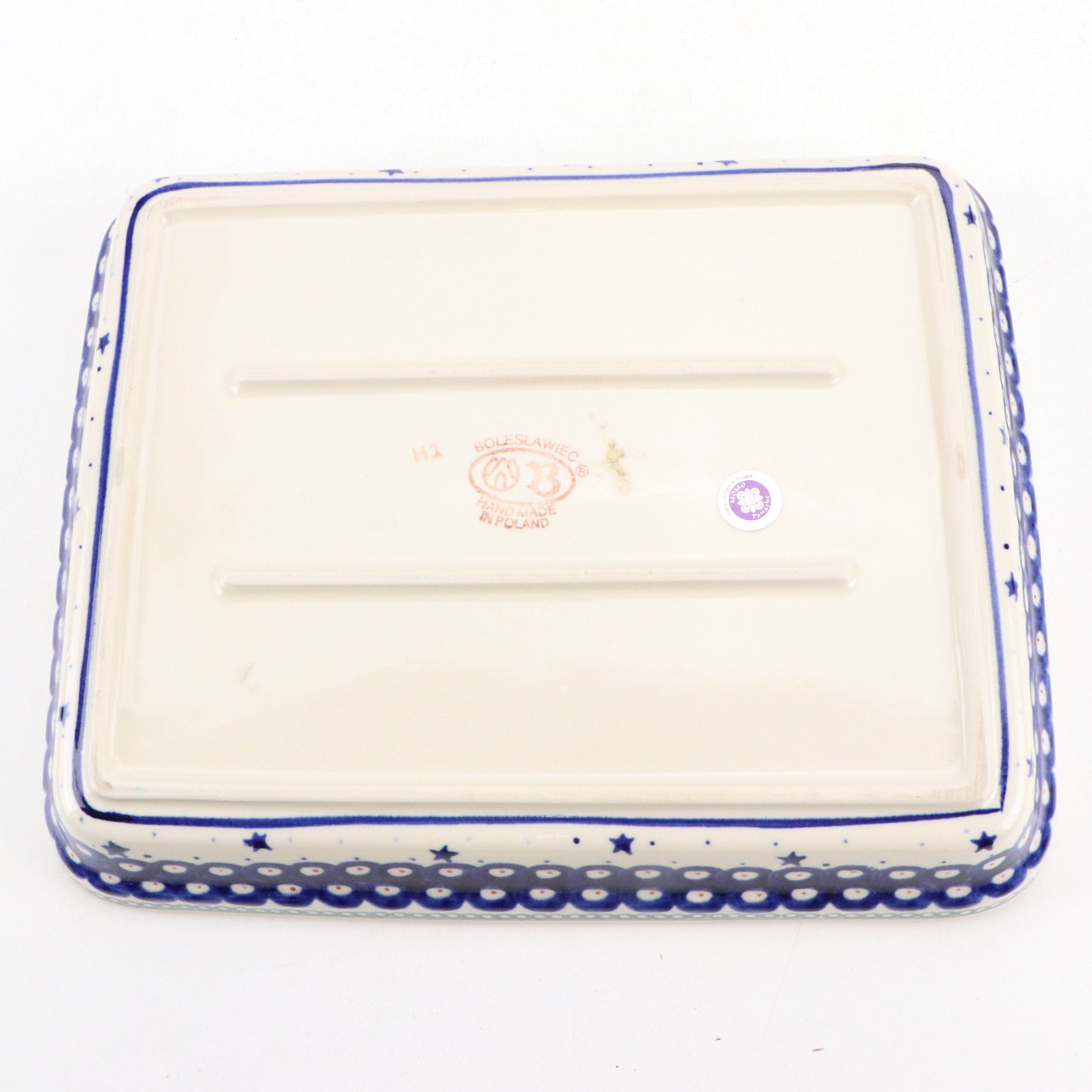 Boleslawiec Ceramic Christmas Serving Tray and Heart Bowl