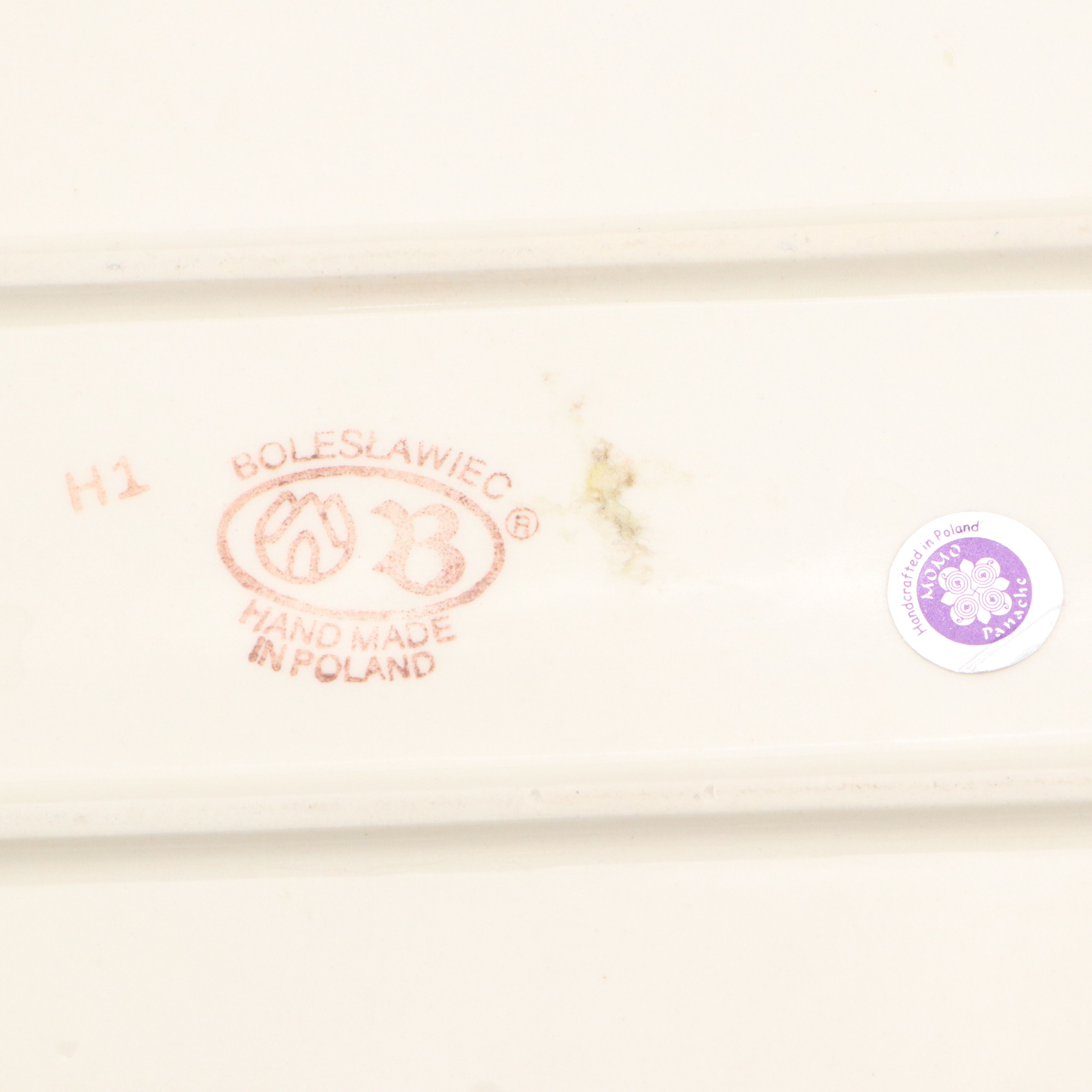 Boleslawiec Ceramic Christmas Serving Tray and Heart Bowl