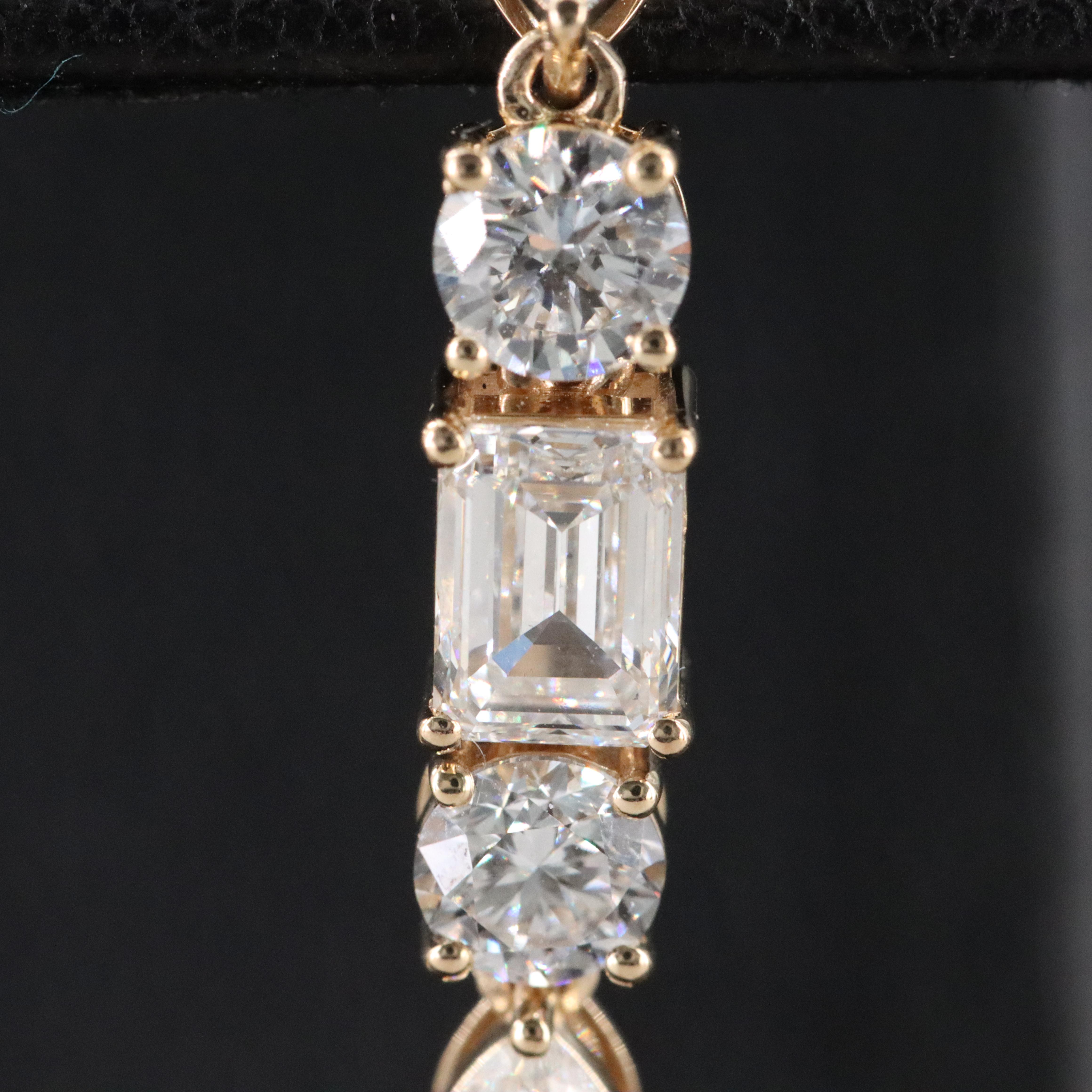 14K 4.55 CTW Lab Grown Diamond Earrings