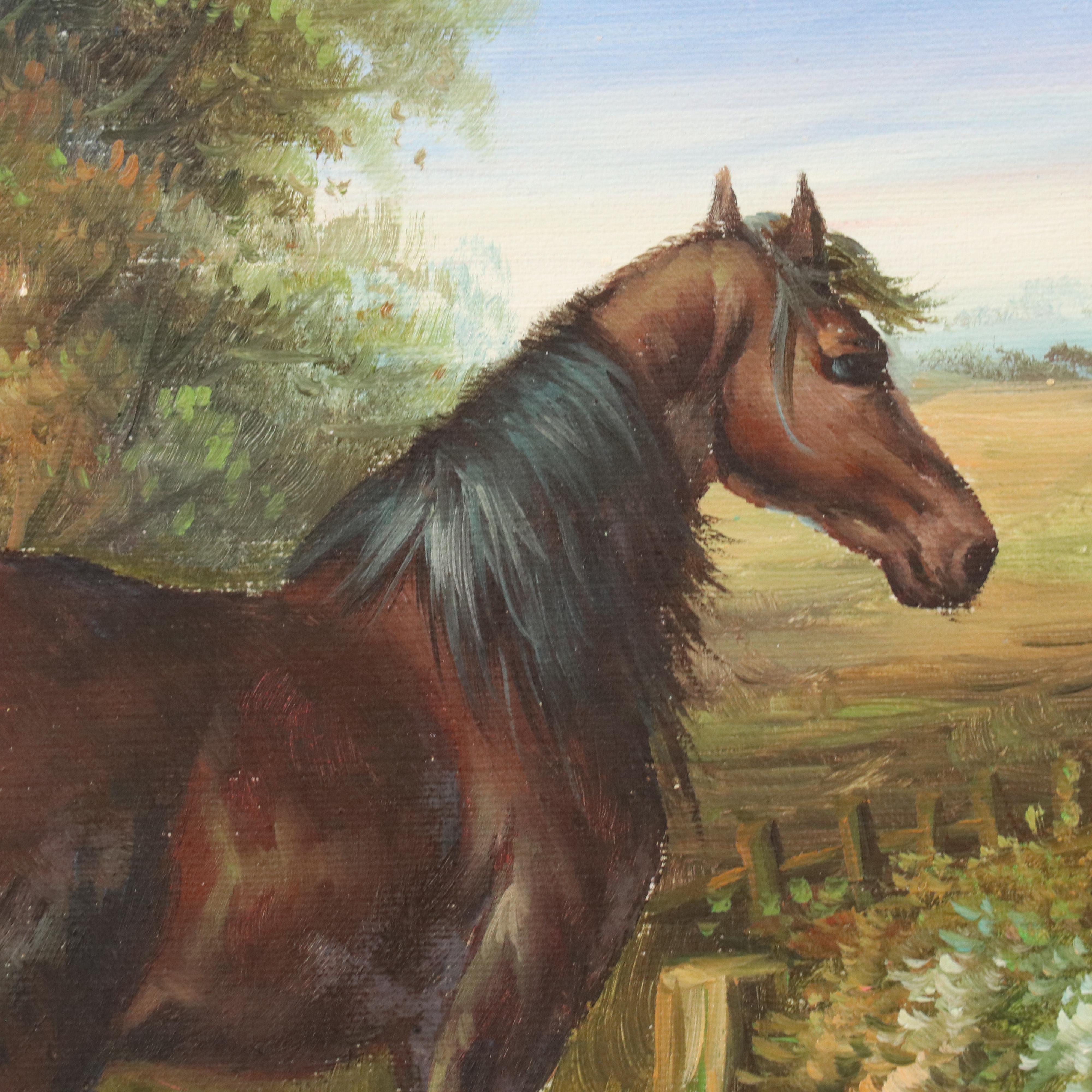 Farmyard Genre Oil Painting After John Frederick Herring Jr.