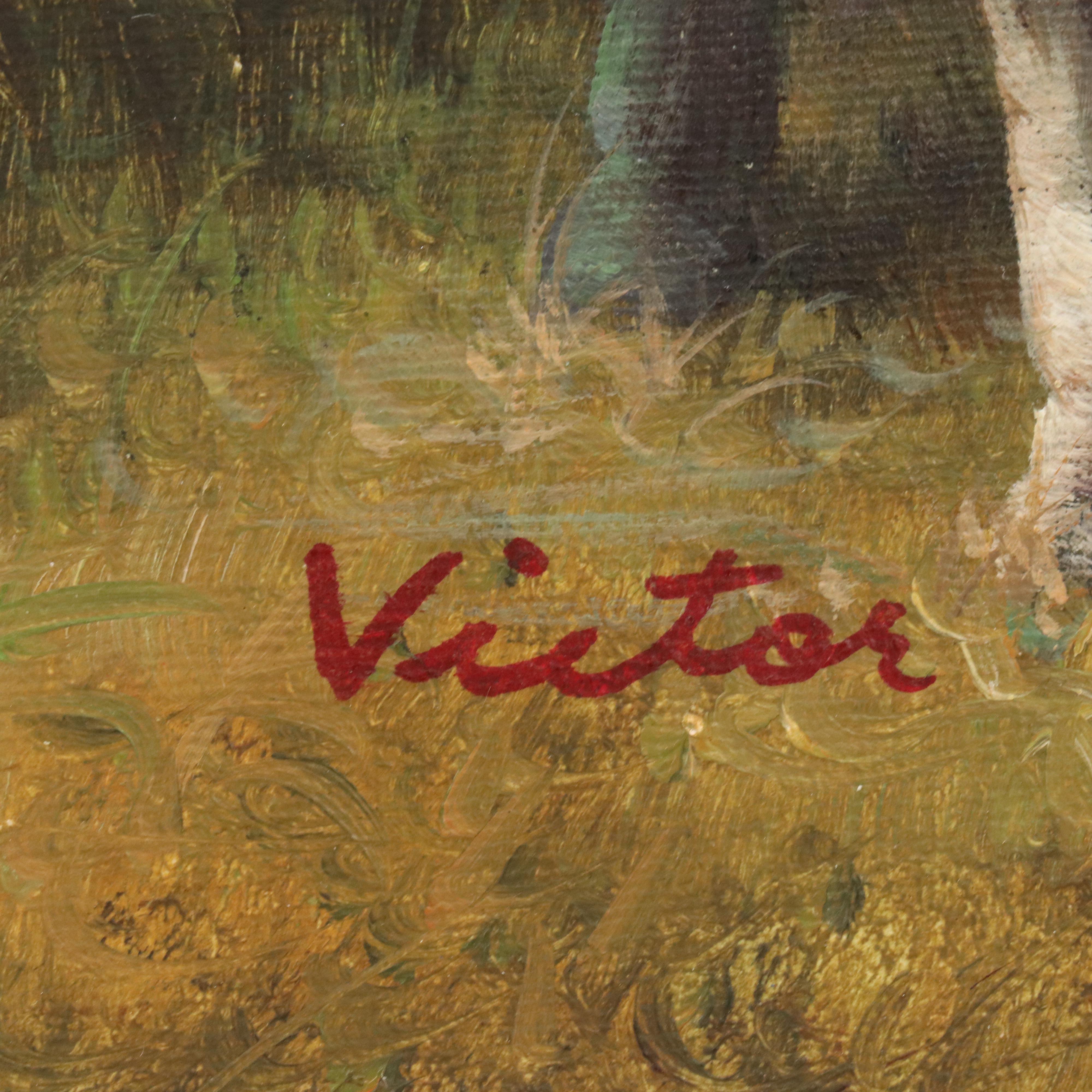 Farmyard Genre Oil Painting After John Frederick Herring Jr.