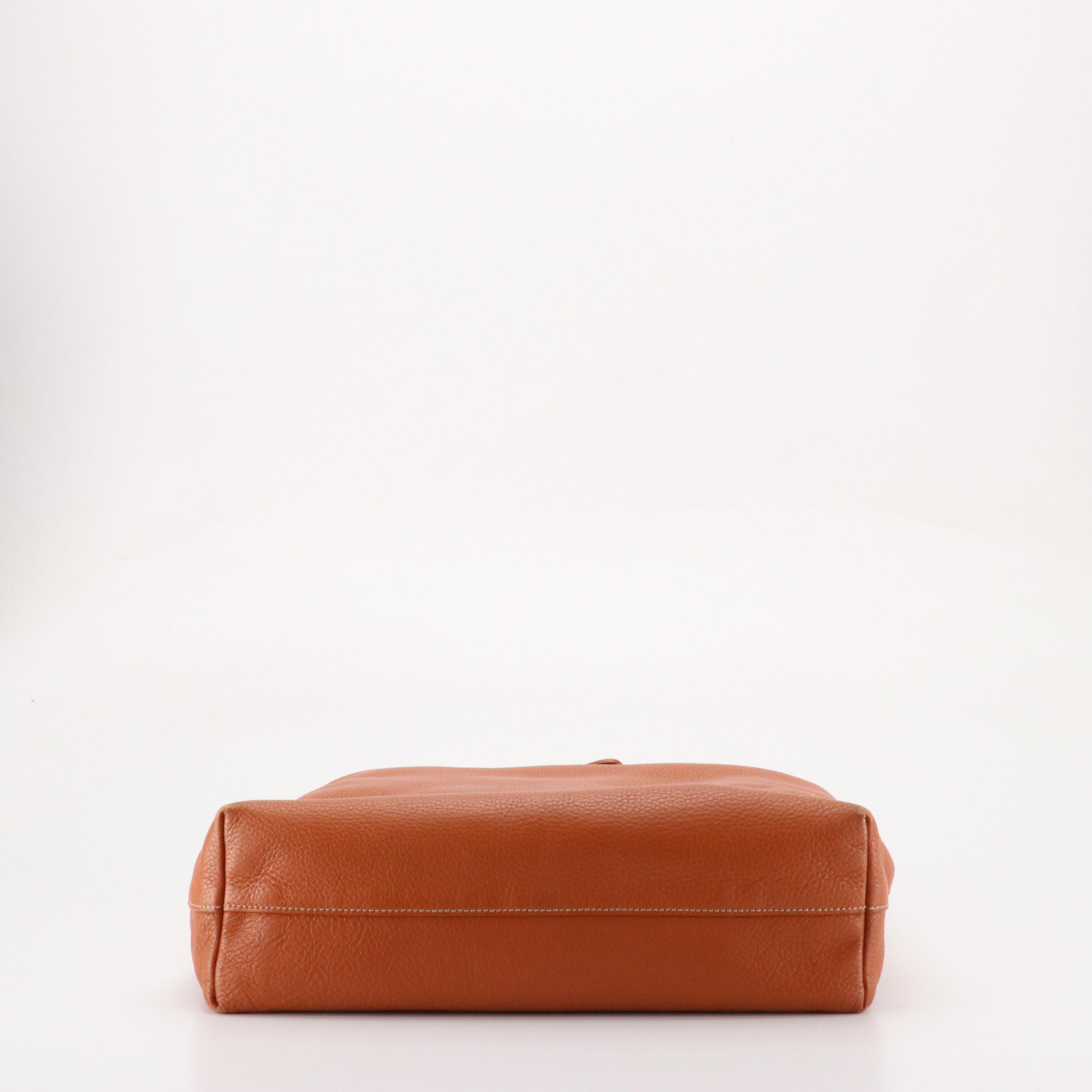 Prada Two-Way Bag in Burnt Orange Vitello Daino Leather