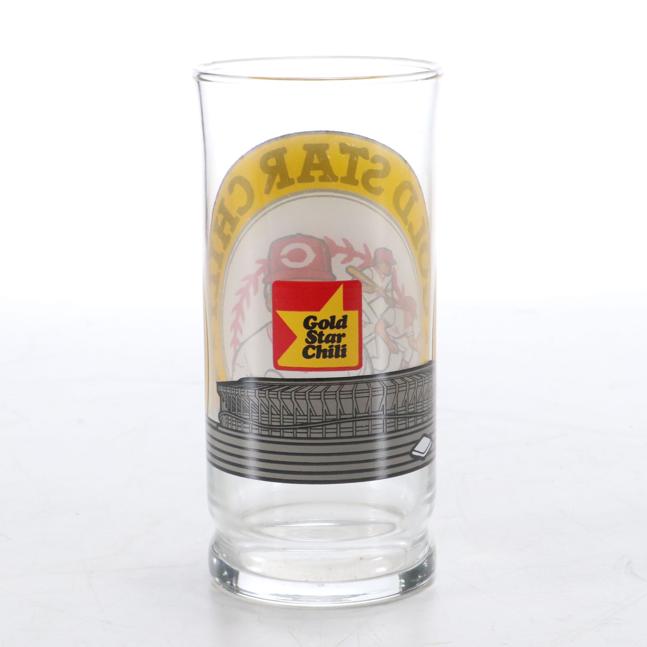 Libbey Glass Gold Star Chili Cincinnati Reds Pete Rose Commemorative Tumblers