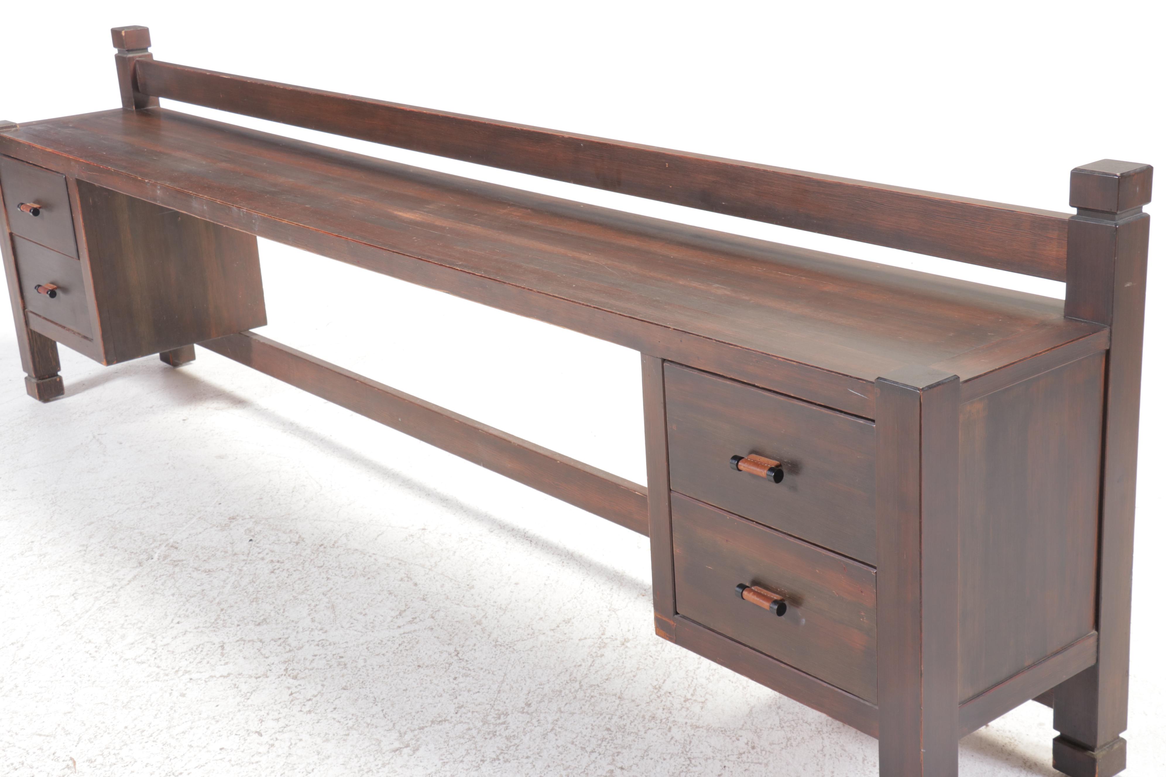 Klaus Rausch for Rausch Collection "St. Moritz" Brutalist Collection Headboard