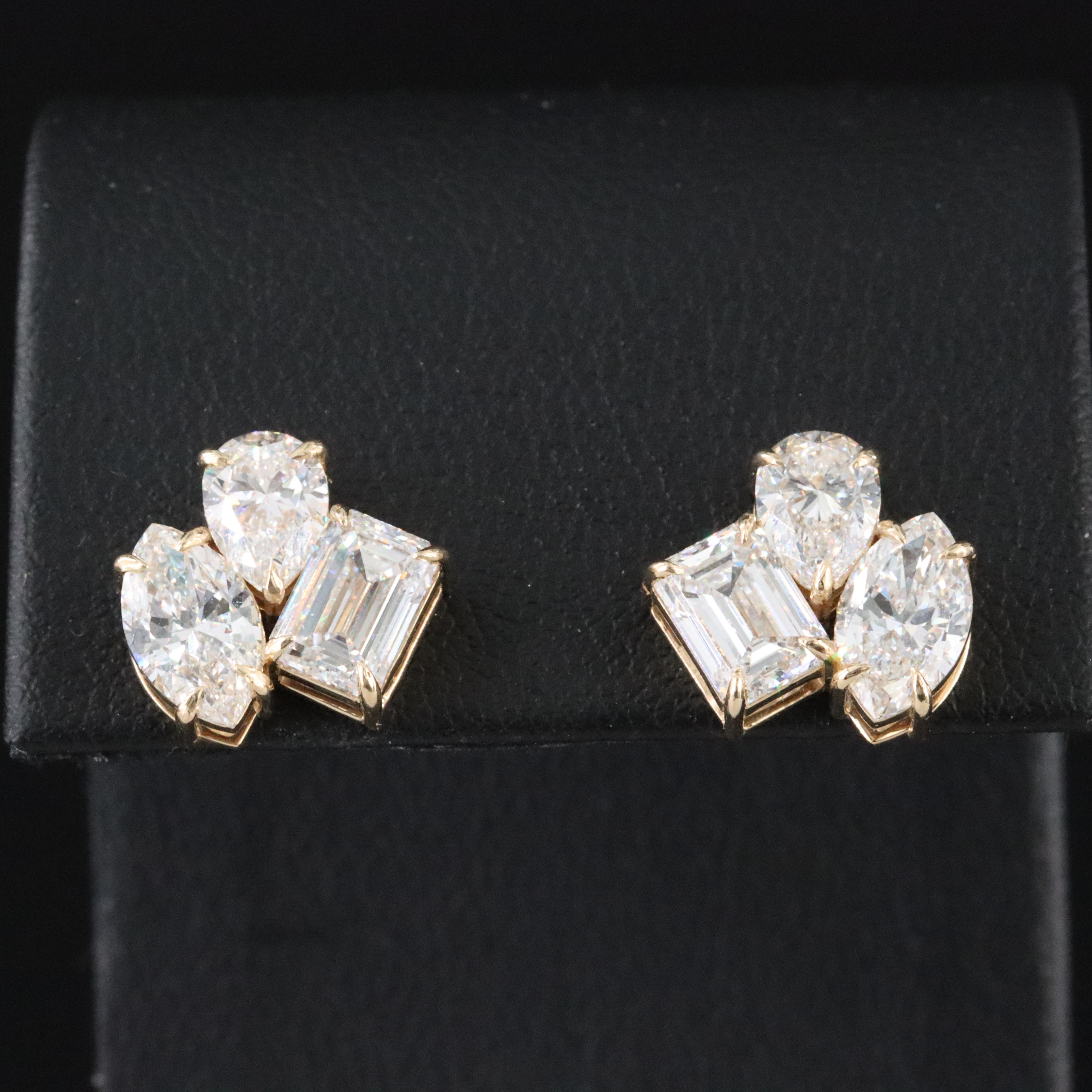 14K 4.16 CTW Lab Grown Diamond Earrings