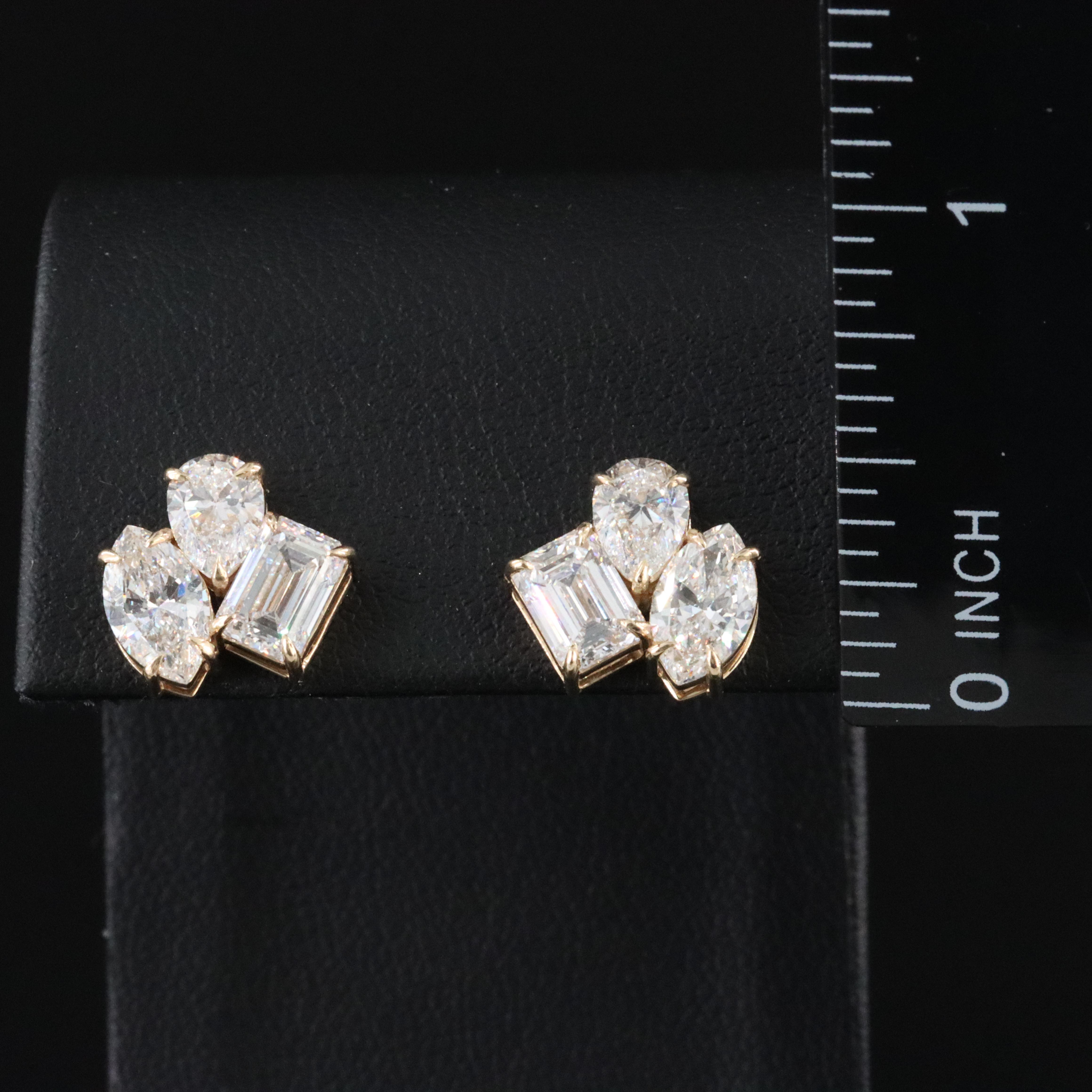 14K 4.16 CTW Lab Grown Diamond Earrings