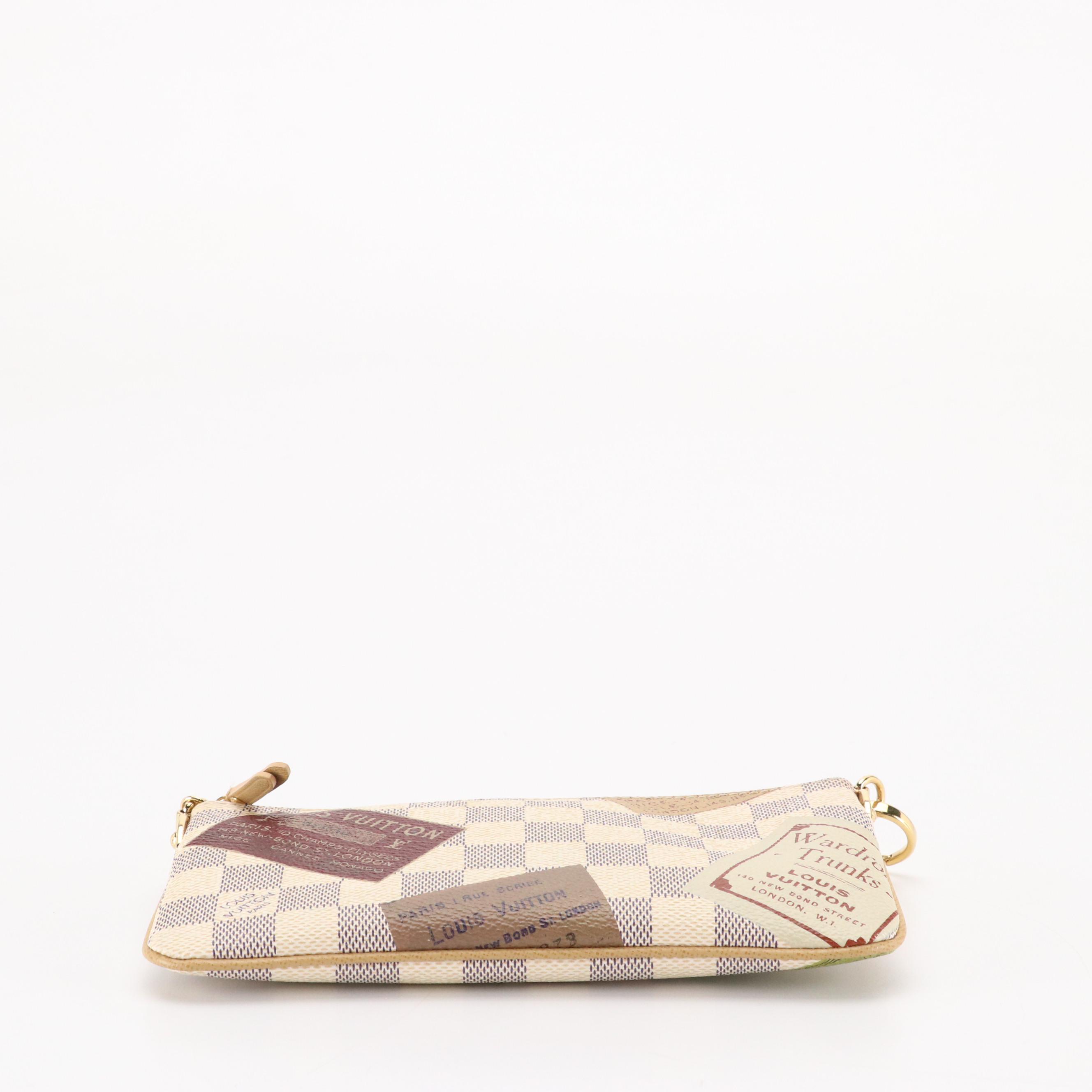 Louis Vuitton Milla Pochette in Limited Edition Damier Azur Canvas Complice, Box