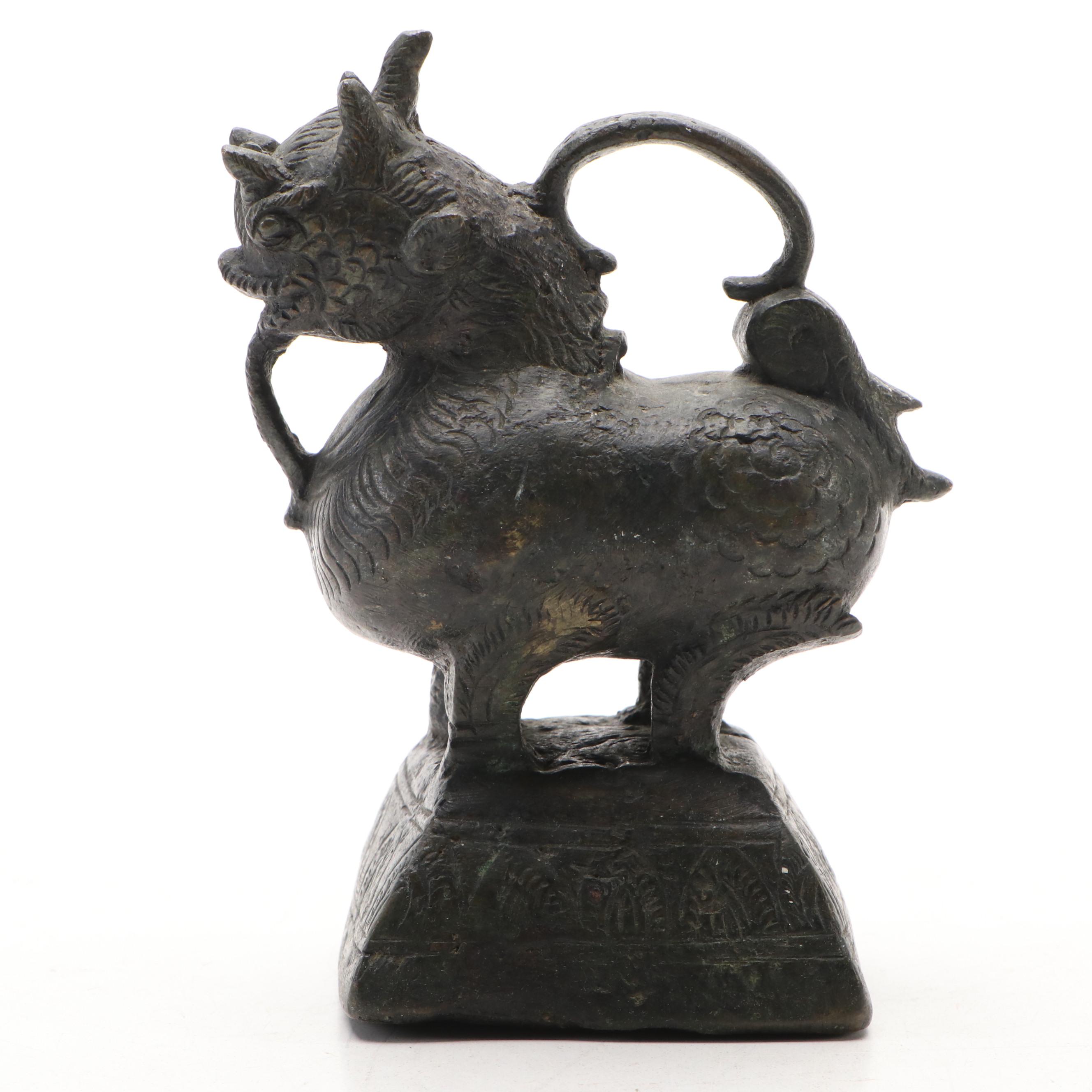 Southeast Asian Bronzed Metal Opium Weights