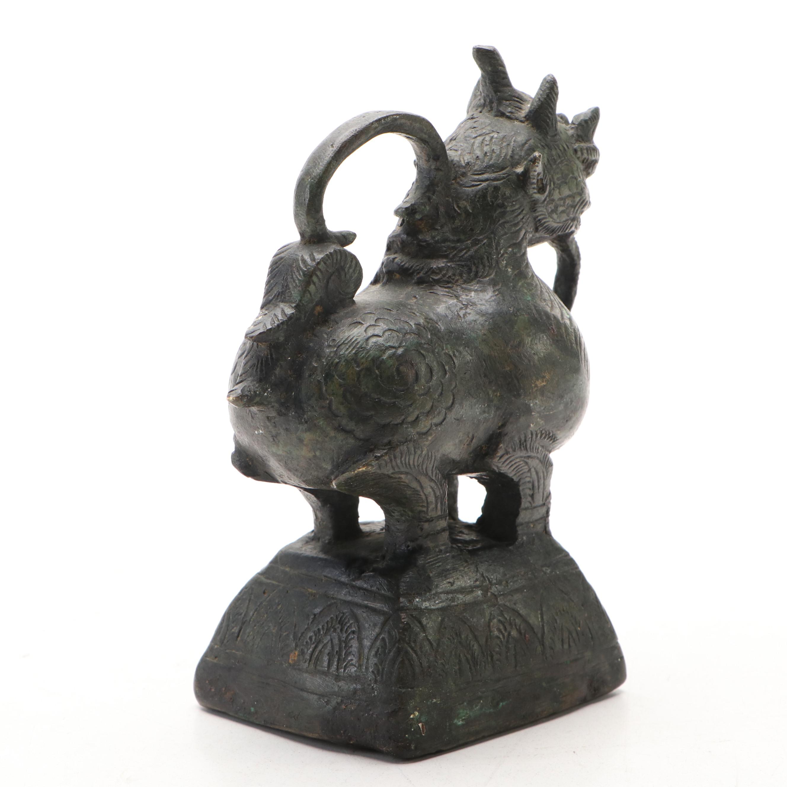 Southeast Asian Bronzed Metal Opium Weights