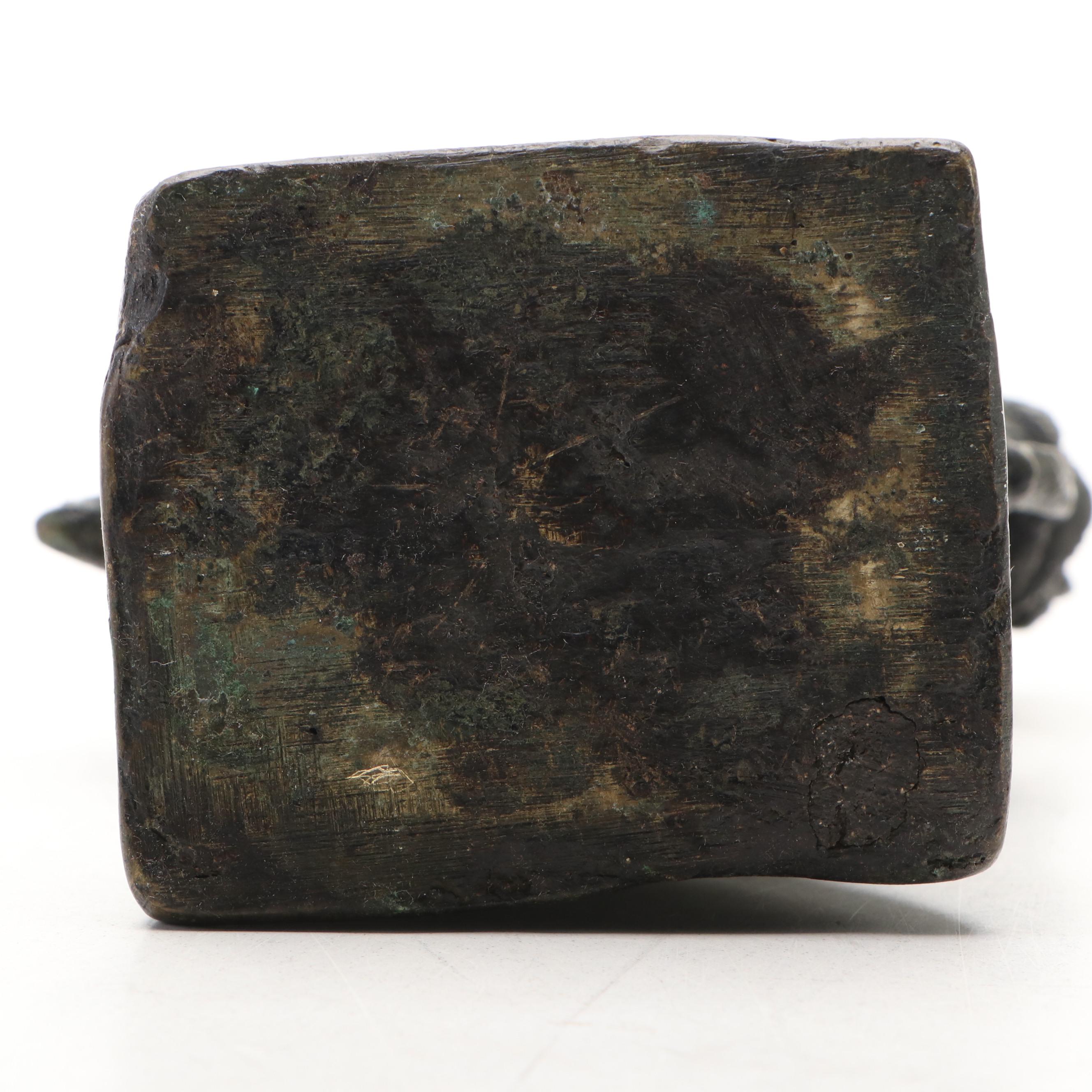 Southeast Asian Bronzed Metal Opium Weights