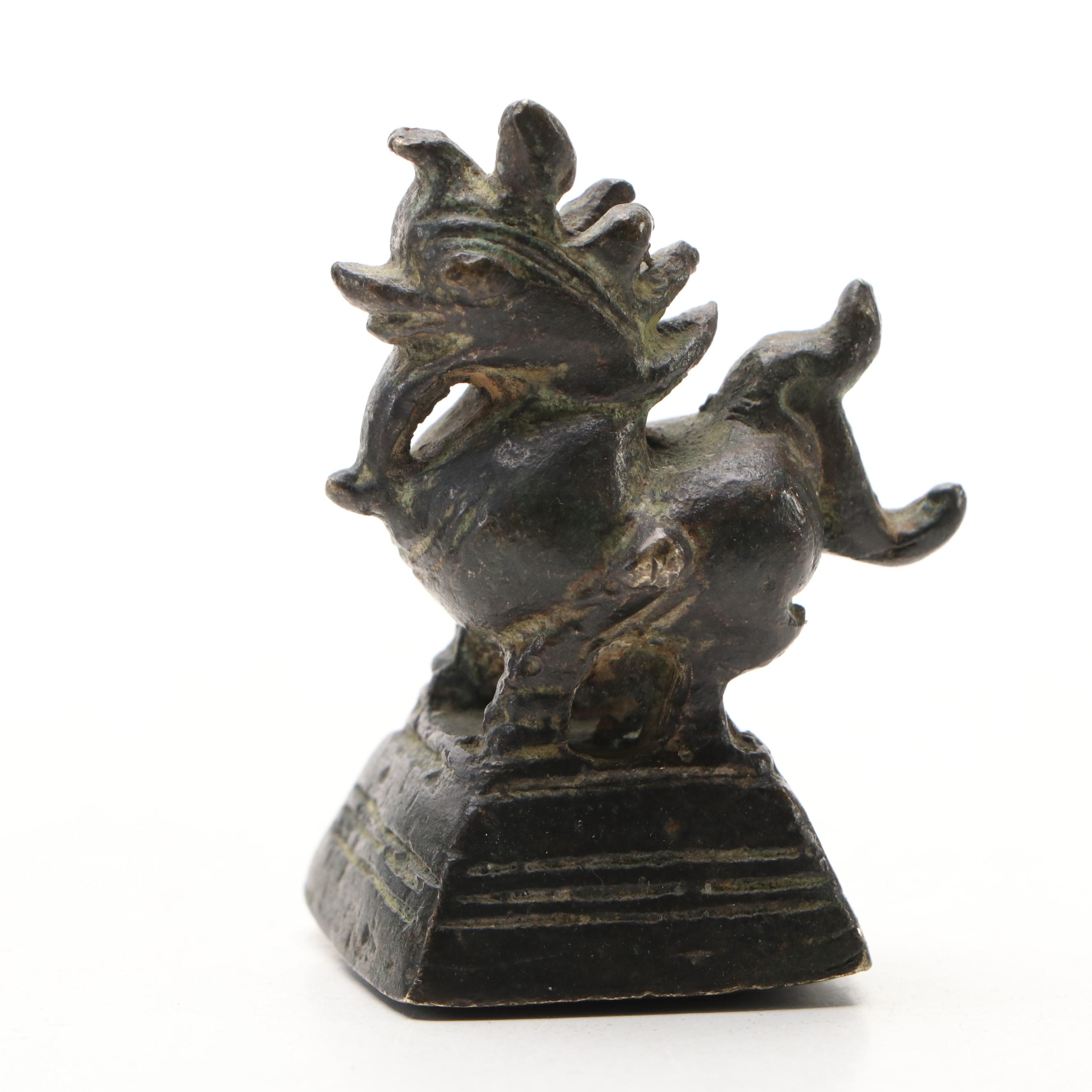 Southeast Asian Bronzed Metal Opium Weights