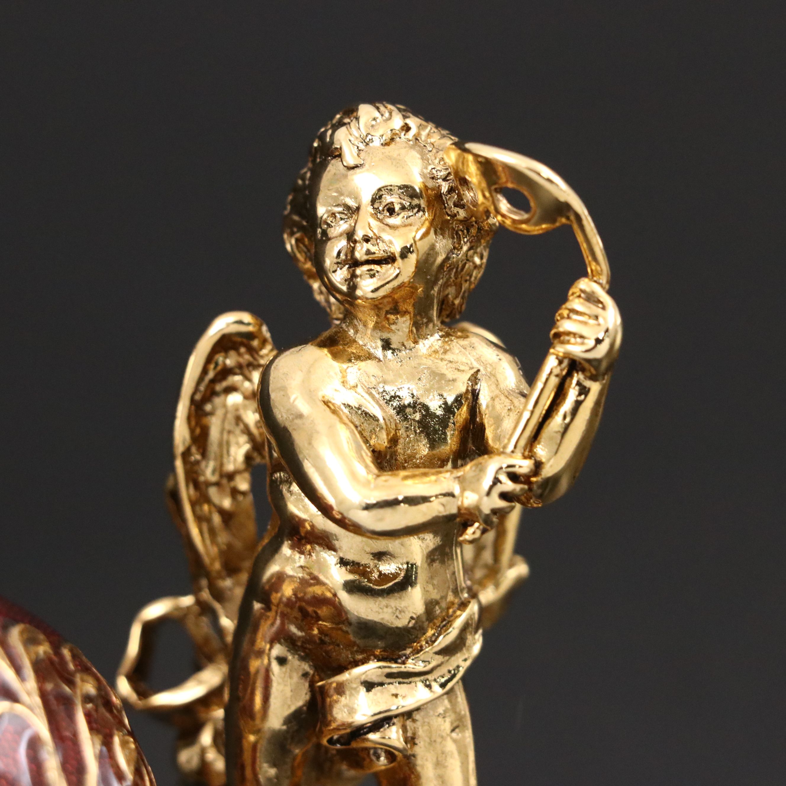 Edgar Berebi "Puck" Enameled Brass Figurine