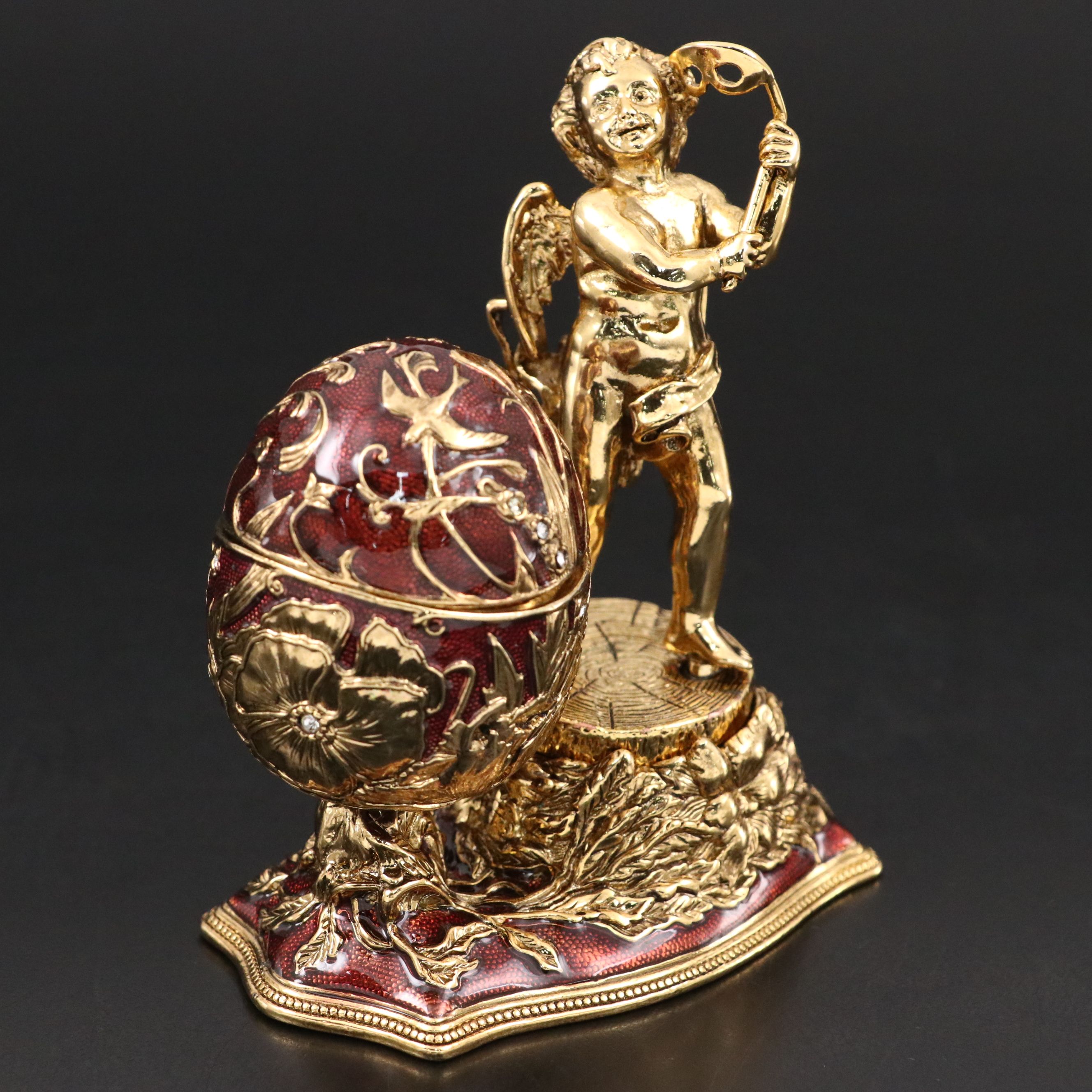 Edgar Berebi "Puck" Enameled Brass Figurine