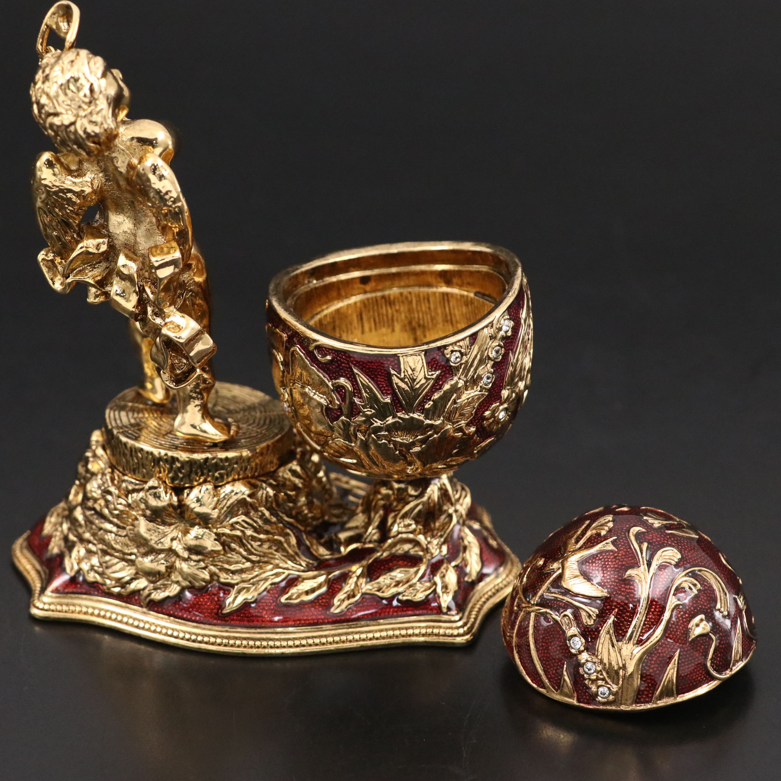 Edgar Berebi "Puck" Enameled Brass Figurine