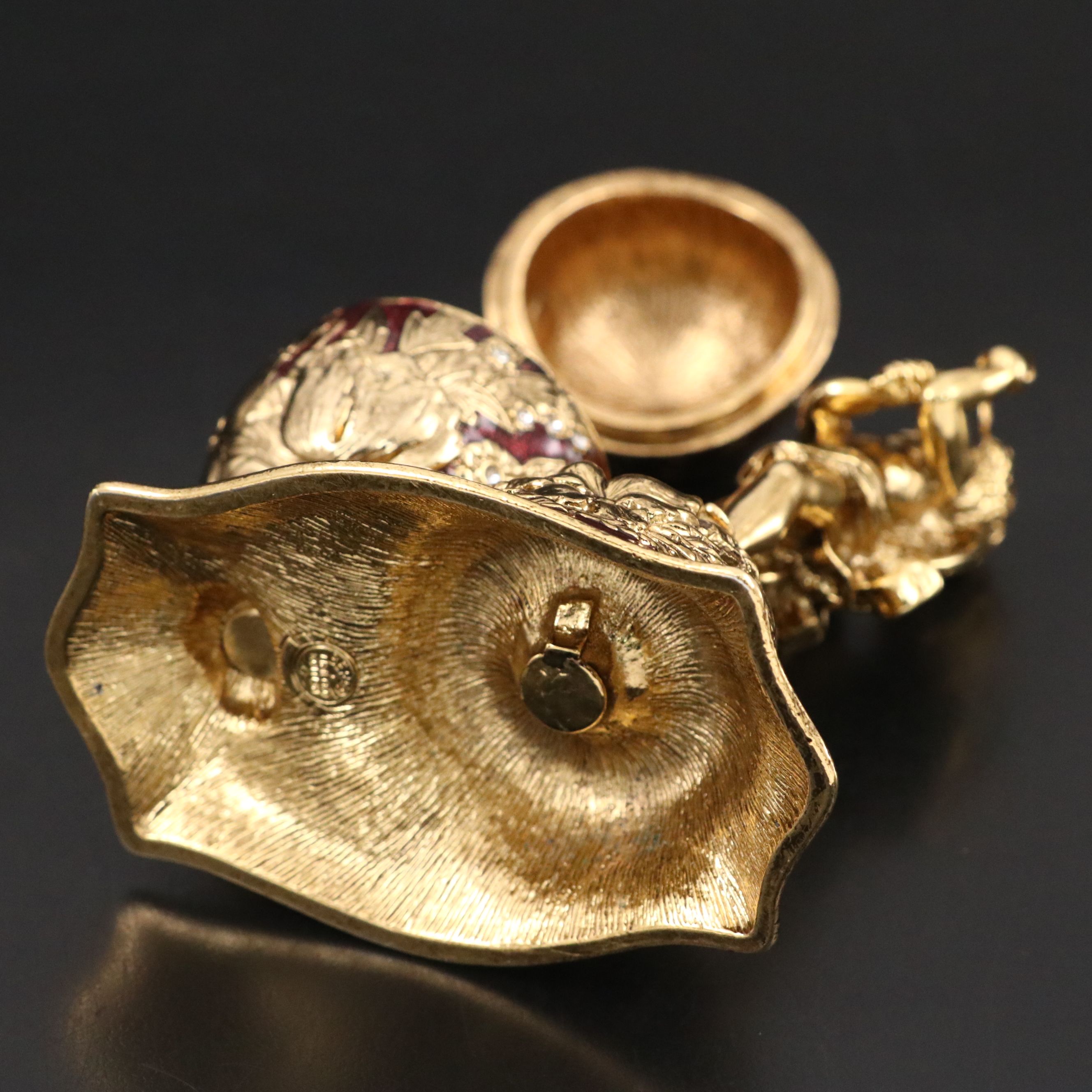 Edgar Berebi "Puck" Enameled Brass Figurine