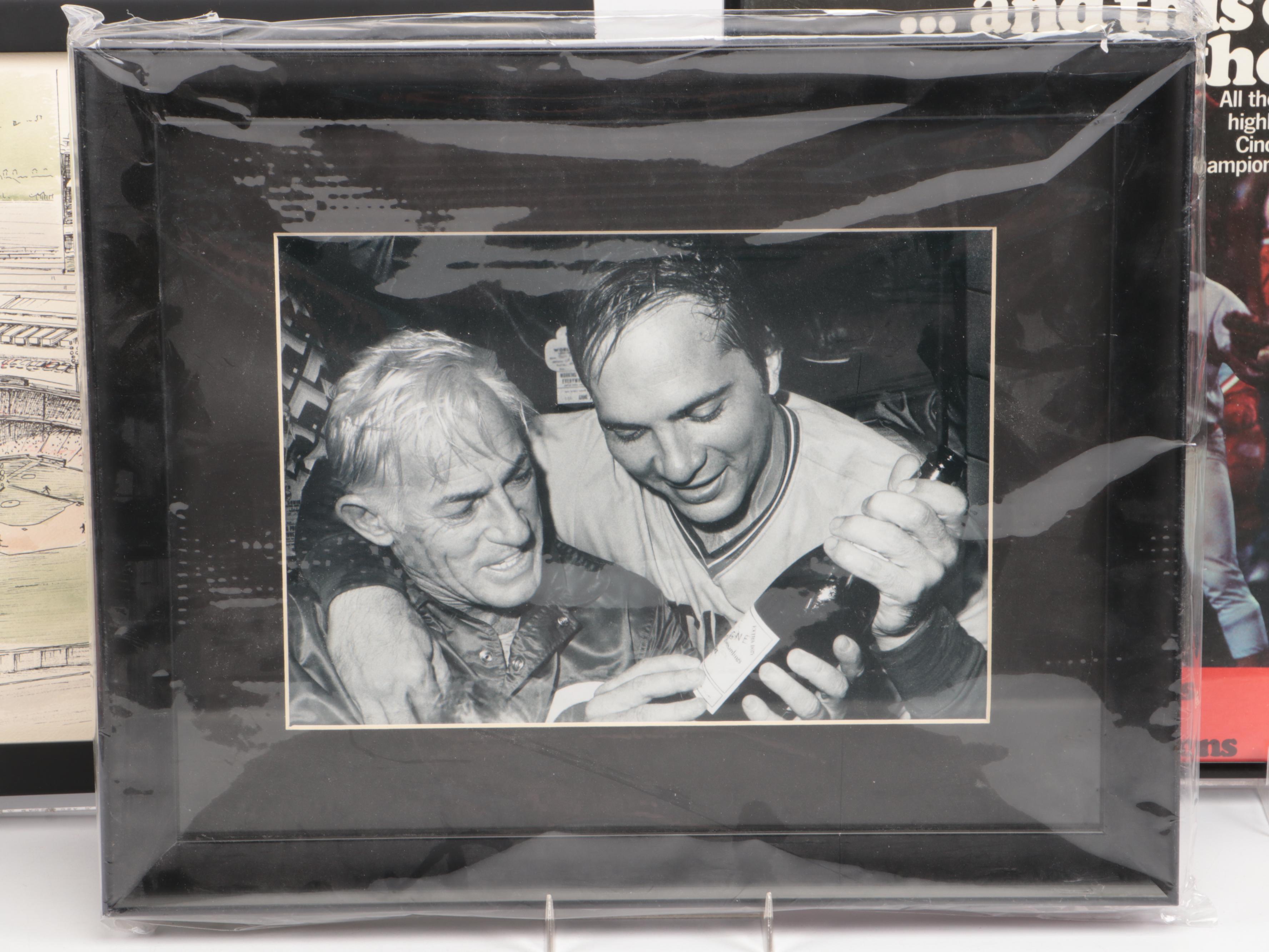 Cincinnati Reds Pennants, Steins, Newspapers, Crosley Field Print, and More