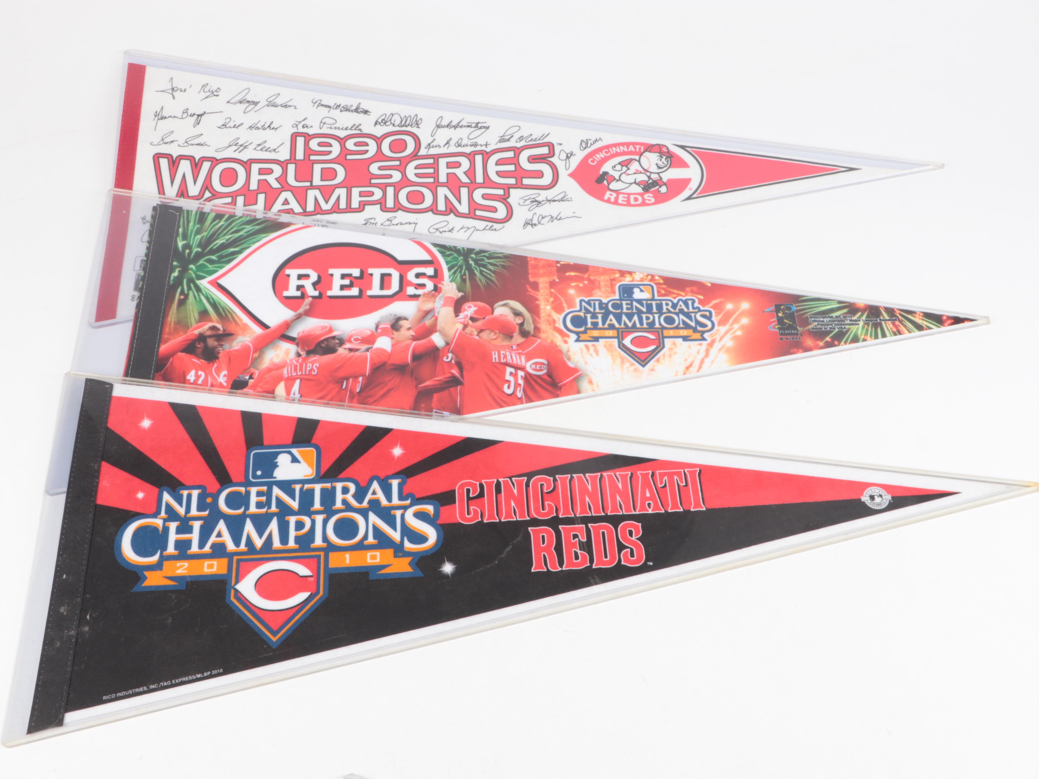 Cincinnati Reds Pennants, Steins, Newspapers, Crosley Field Print, and More
