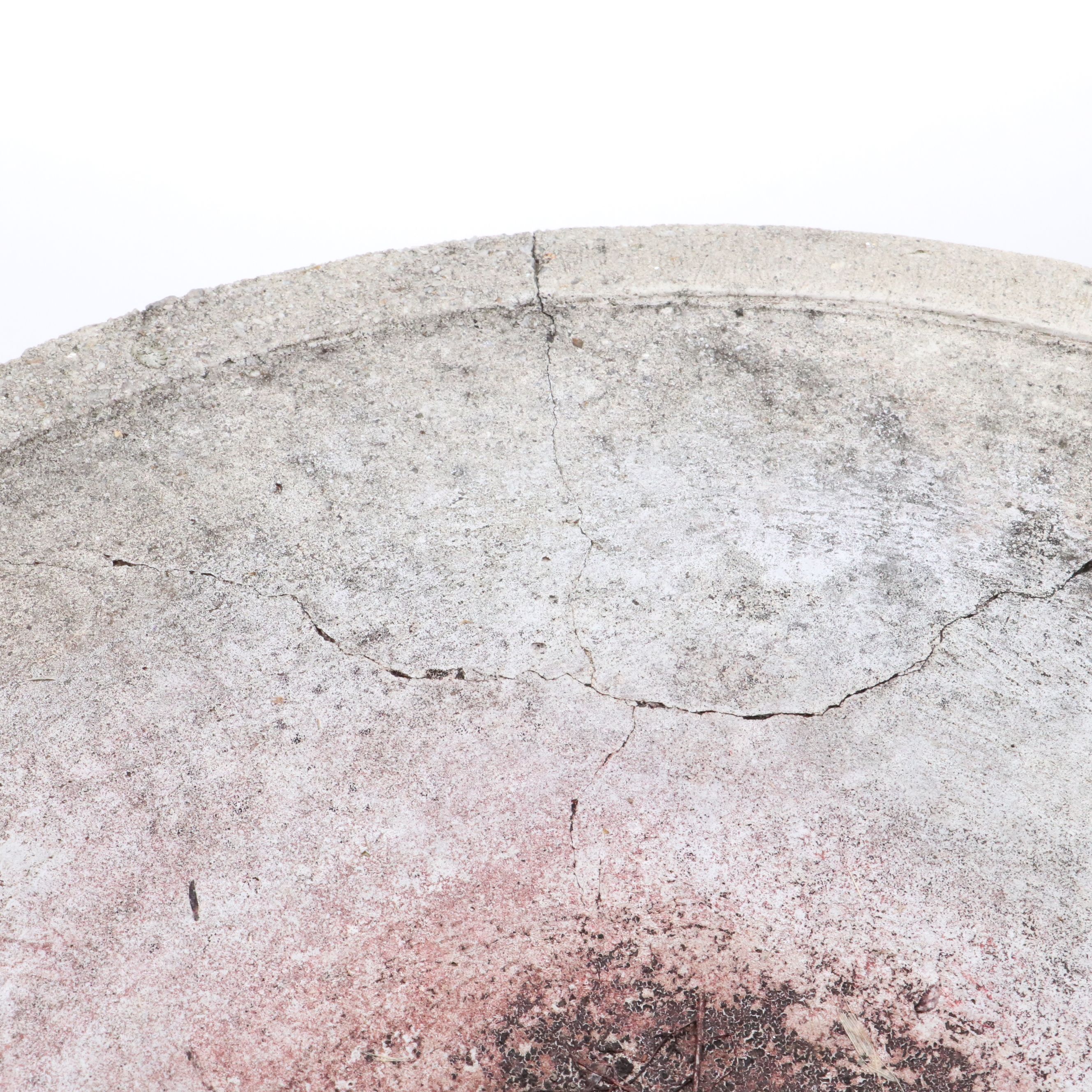 Sculptural Bird Bath with Brutalist Concrete Basin