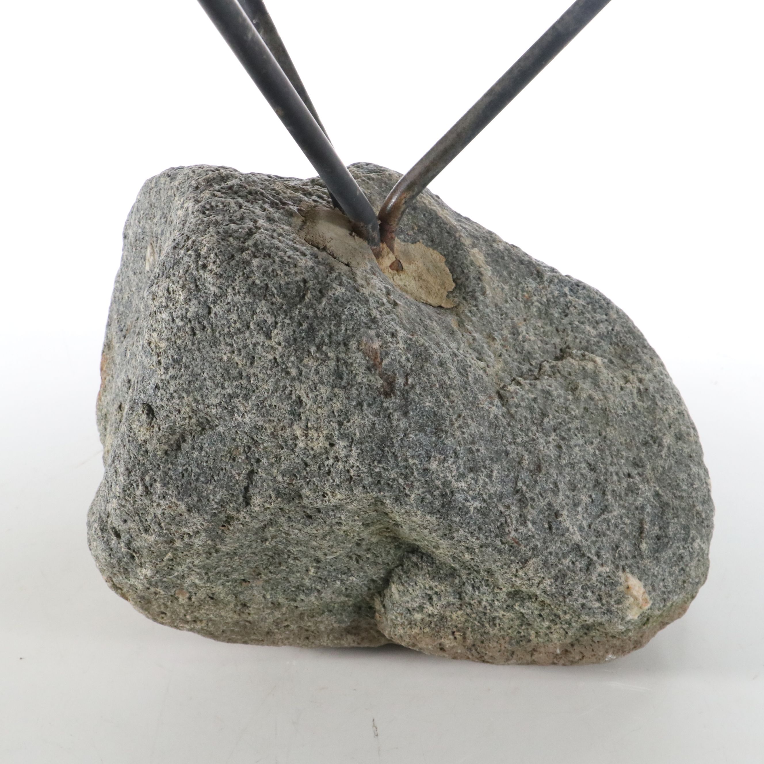 Sculptural Bird Bath with Brutalist Concrete Basin